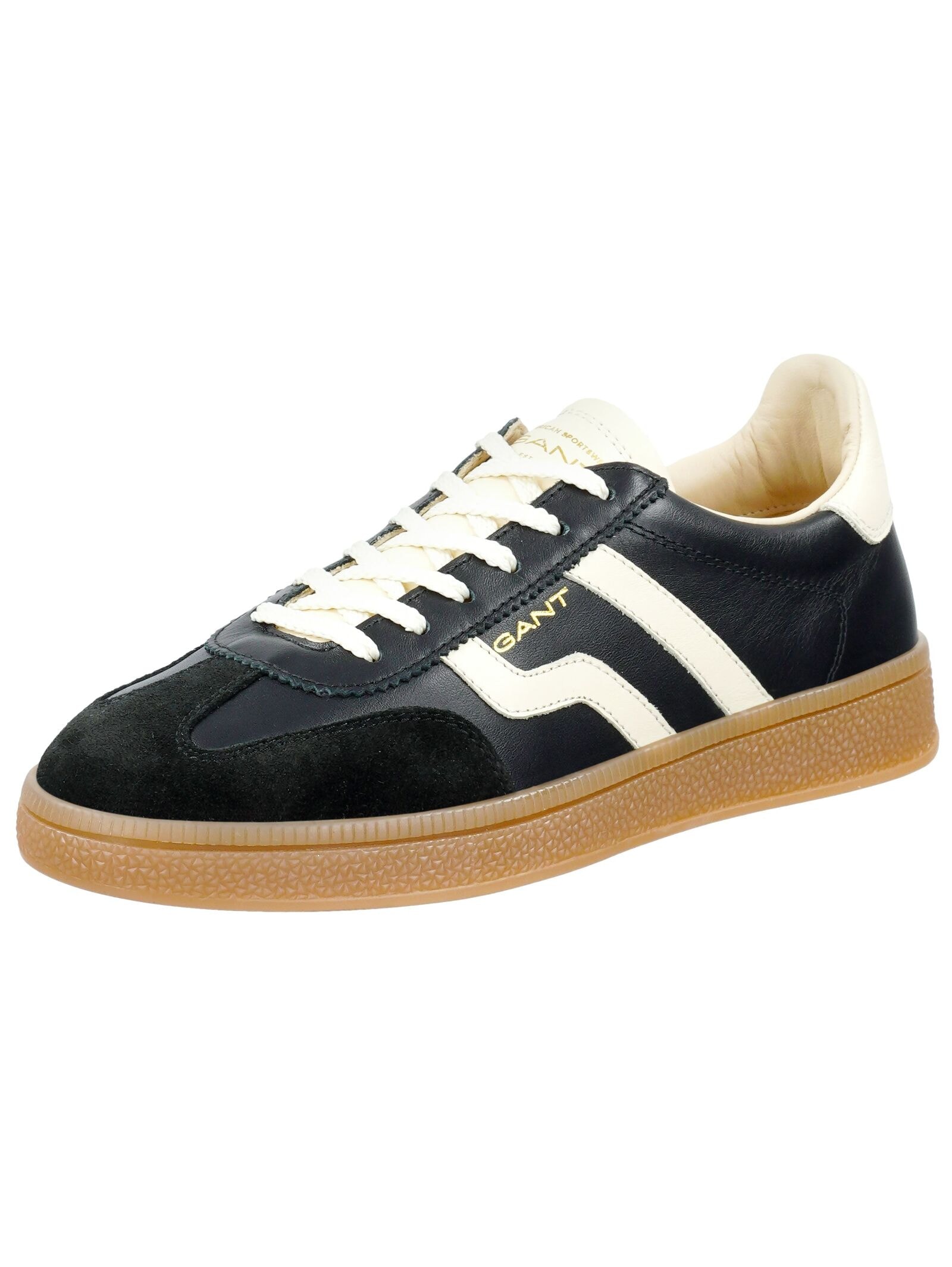 GANT Damen Sneaker "Gant Sneaker Leder", Gr. 42, schwarz, Leder, Schuhe