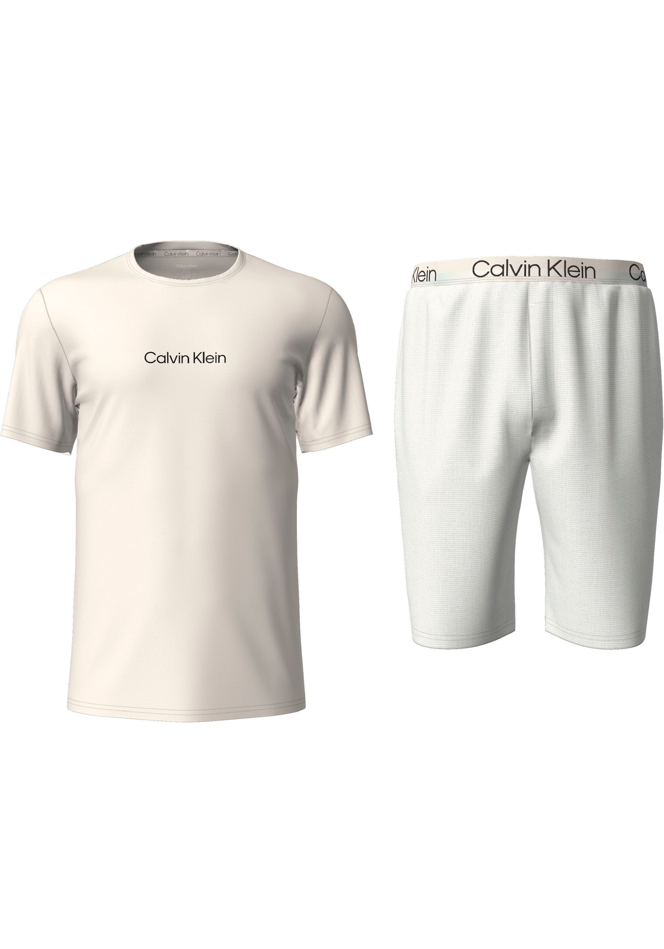 Calvin Klein Pyjama »S/S SHORT SET«, (Set, 2 tlg.), mit Logoschriftzug auf  der Brust ▷ für | BAUR | Pyjama-Sets
