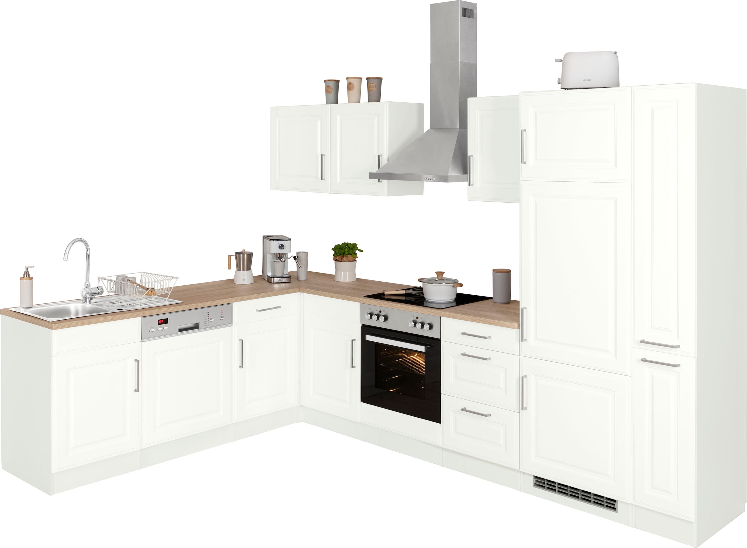 KOCHSTATION Winkelküche "KS-Stockholm – Küche mit hochwertiger und detailre günstig online kaufen