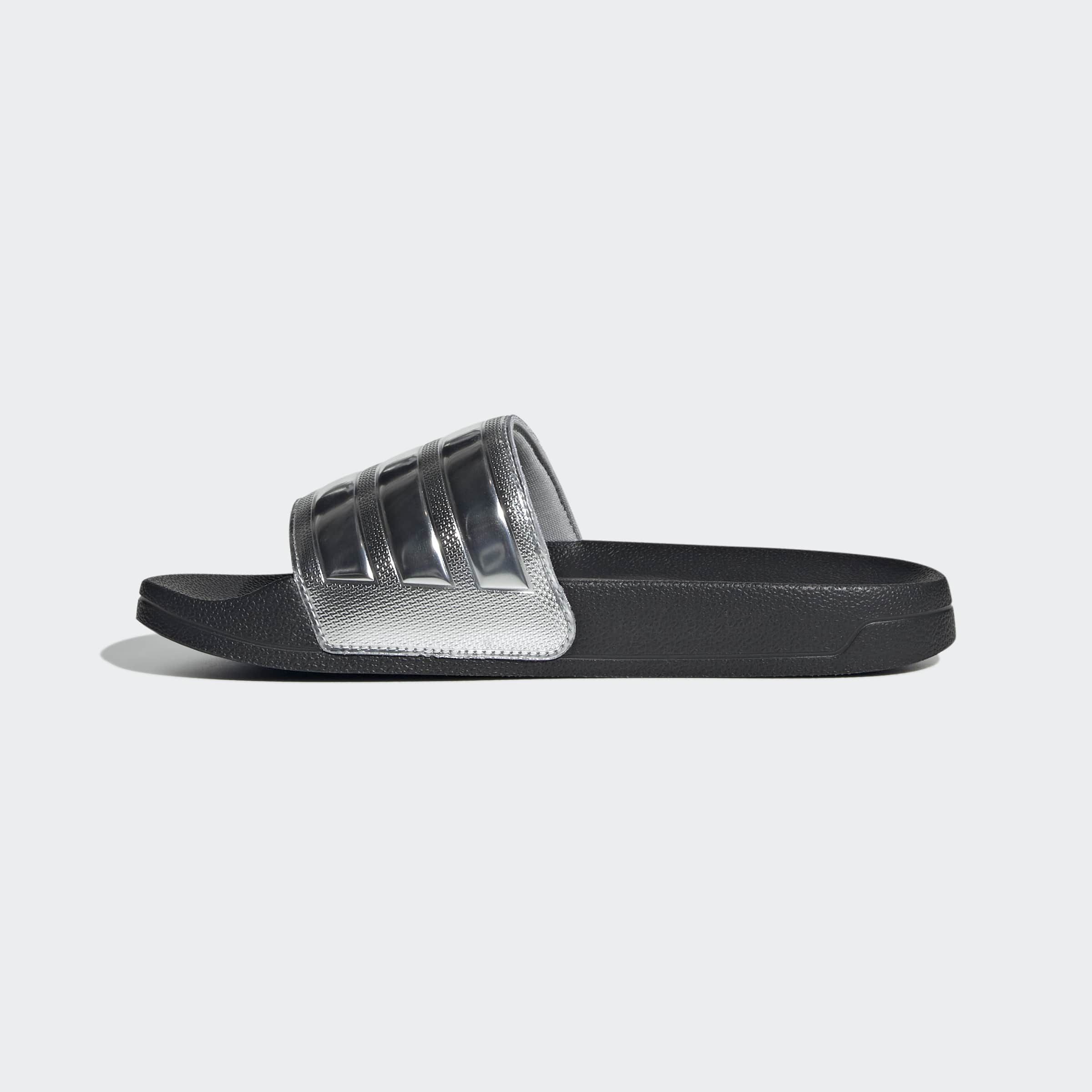 Adidas Adilette Shower Badeschlappen Core Black Silver EU 39 2