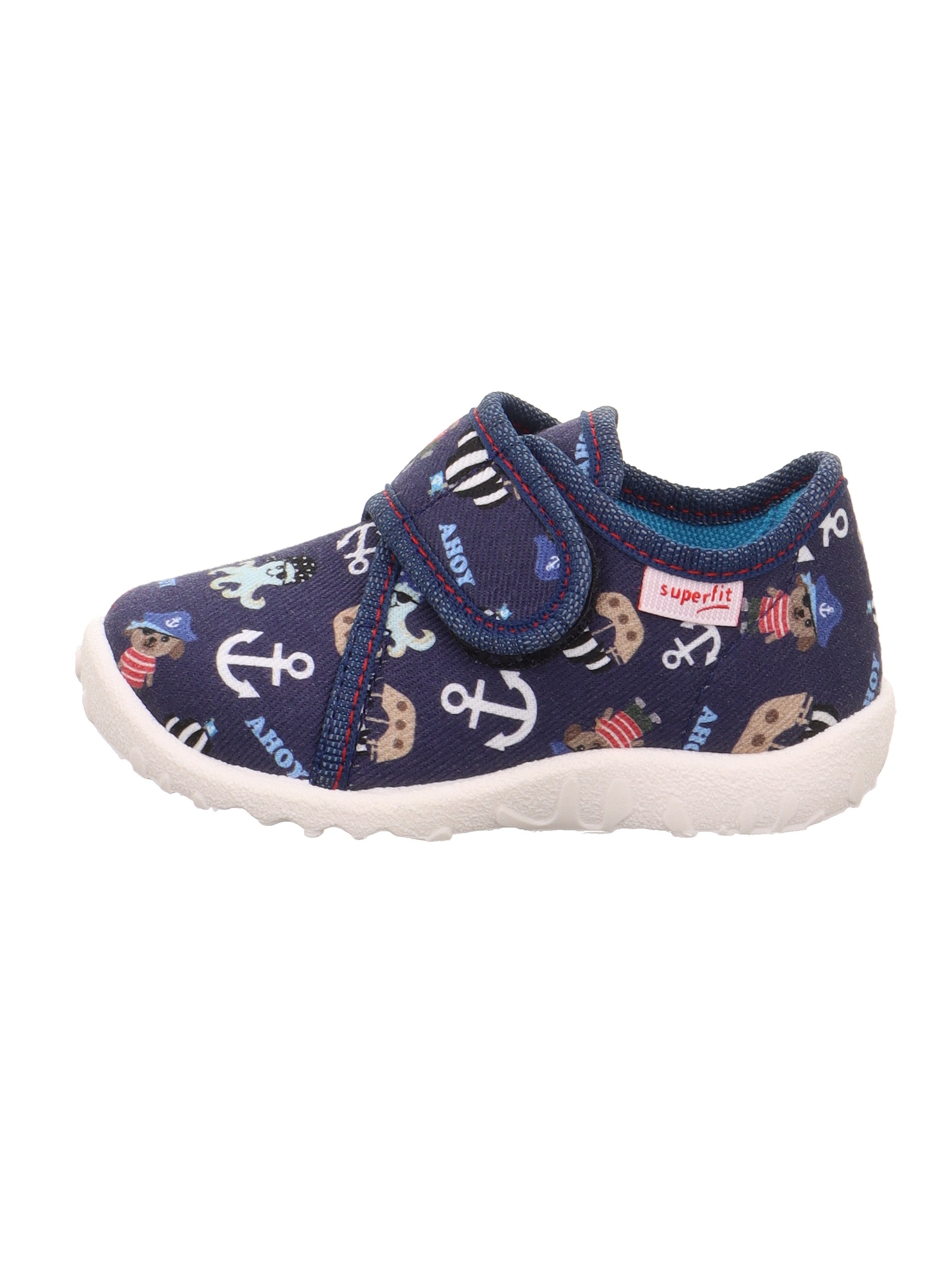 Superfit Hausschuh »SPOTTY WMS: mittel«  Klettschuh, mit süßem Motiv, Größenschablone zum Download
