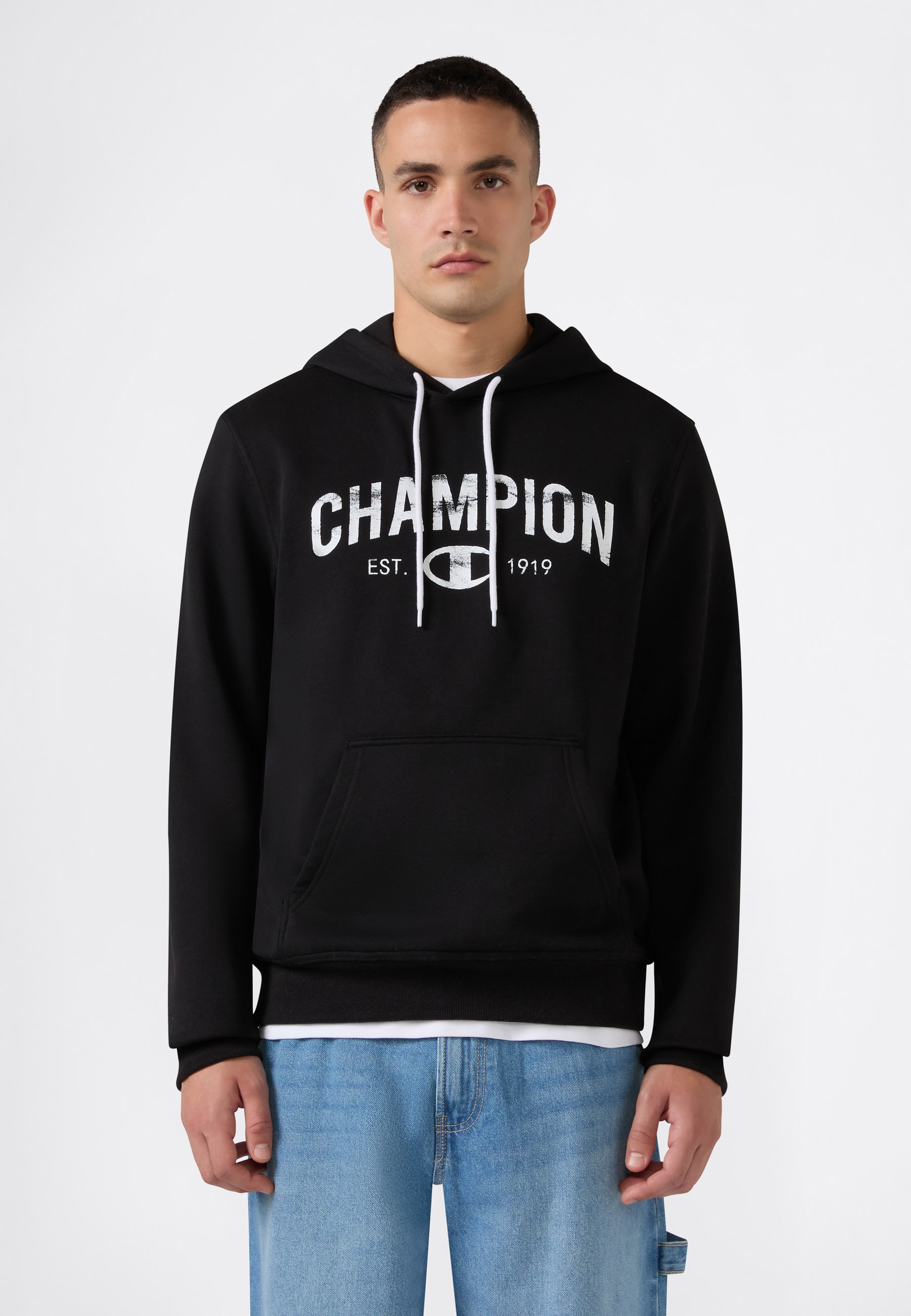 Champion Kapuzensweatshirt »SPORTWEAR HOODIE Standard Fit«, Langarm-Ausführung, aus Baumwolle und Polyester, Standard Fit
