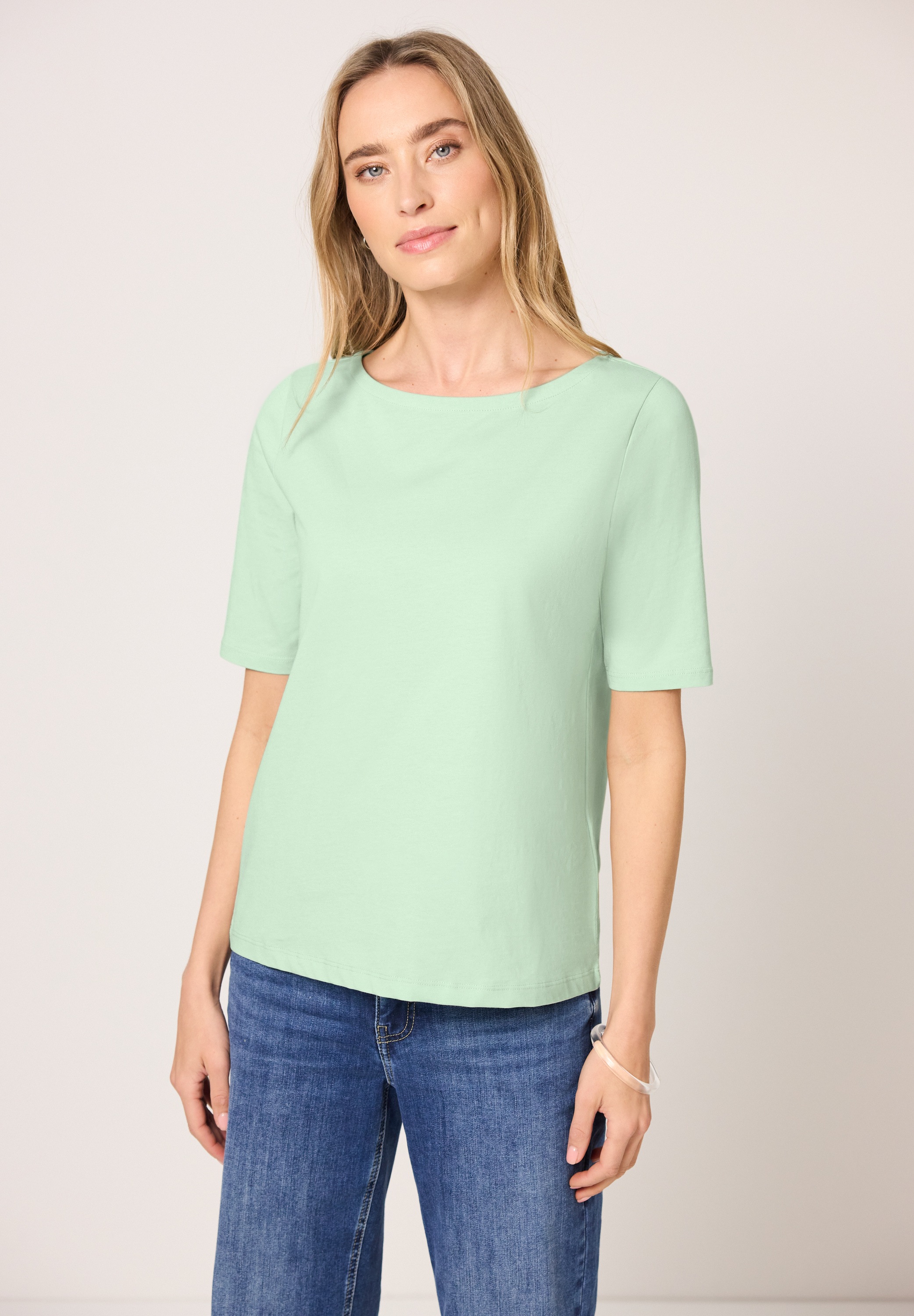 STREET ONE T-Shirt aus reiner Baumwolle