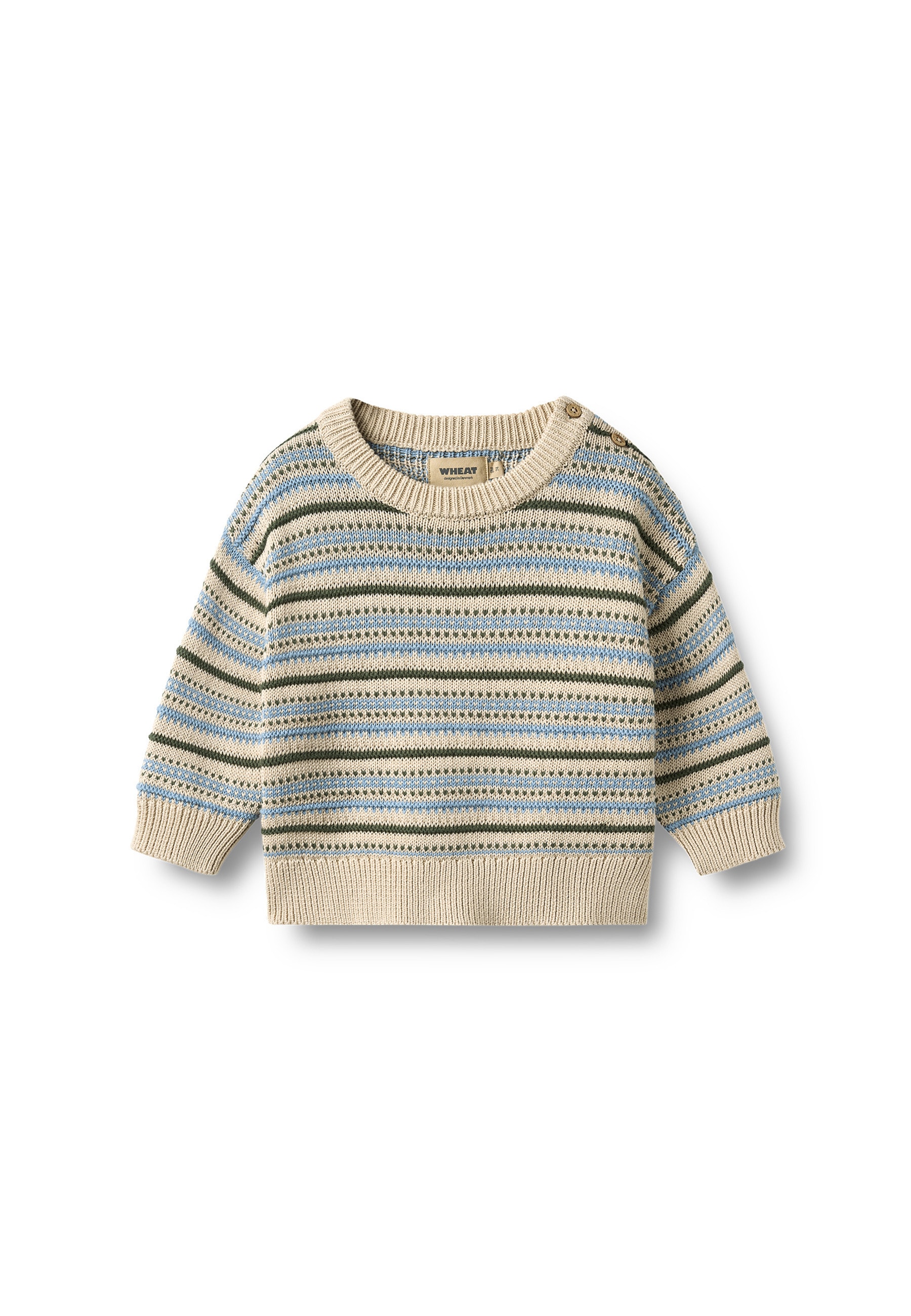 WHEAT Sweater "WHEAT Jacquard Pullover Harlow", 1