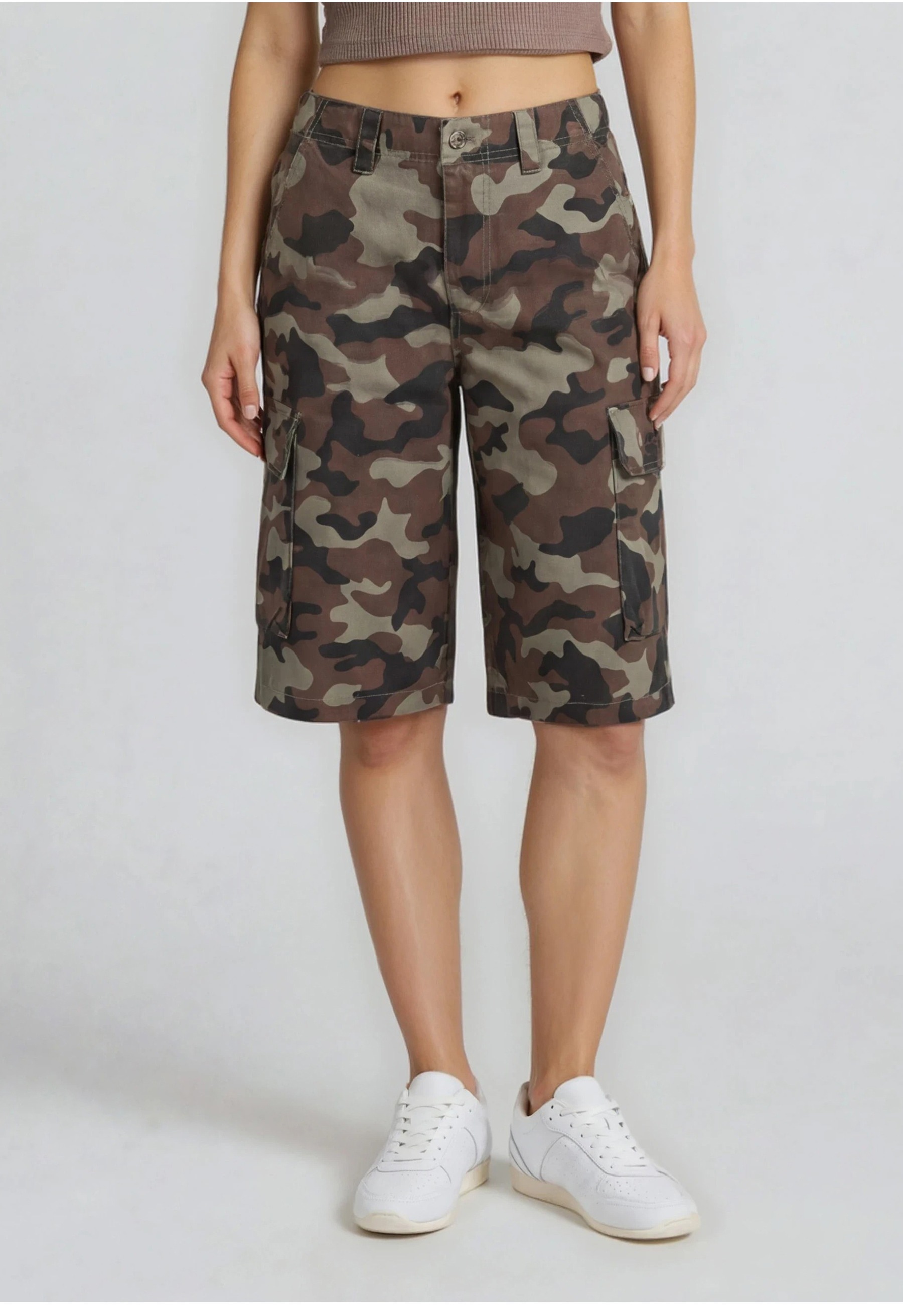 Karl Kani Cargoshorts »Karl Kani Signature Camo Cargo Baggy Shorts«