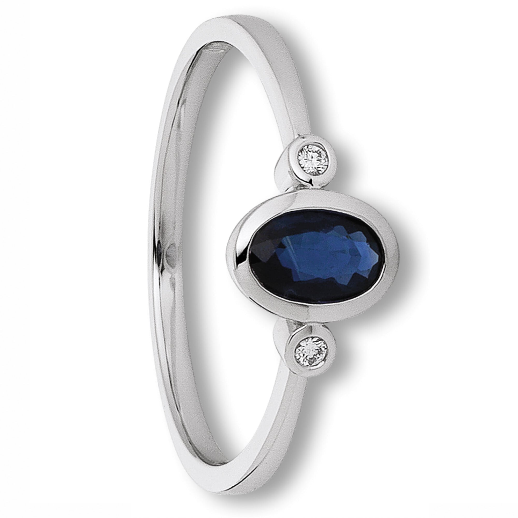 BAUR bestellen Gold Ring aus Safir Weißgold«, ONE | 585 Damen Diamantring ct Schmuck für Brillant ELEMENT Diamant »0.02