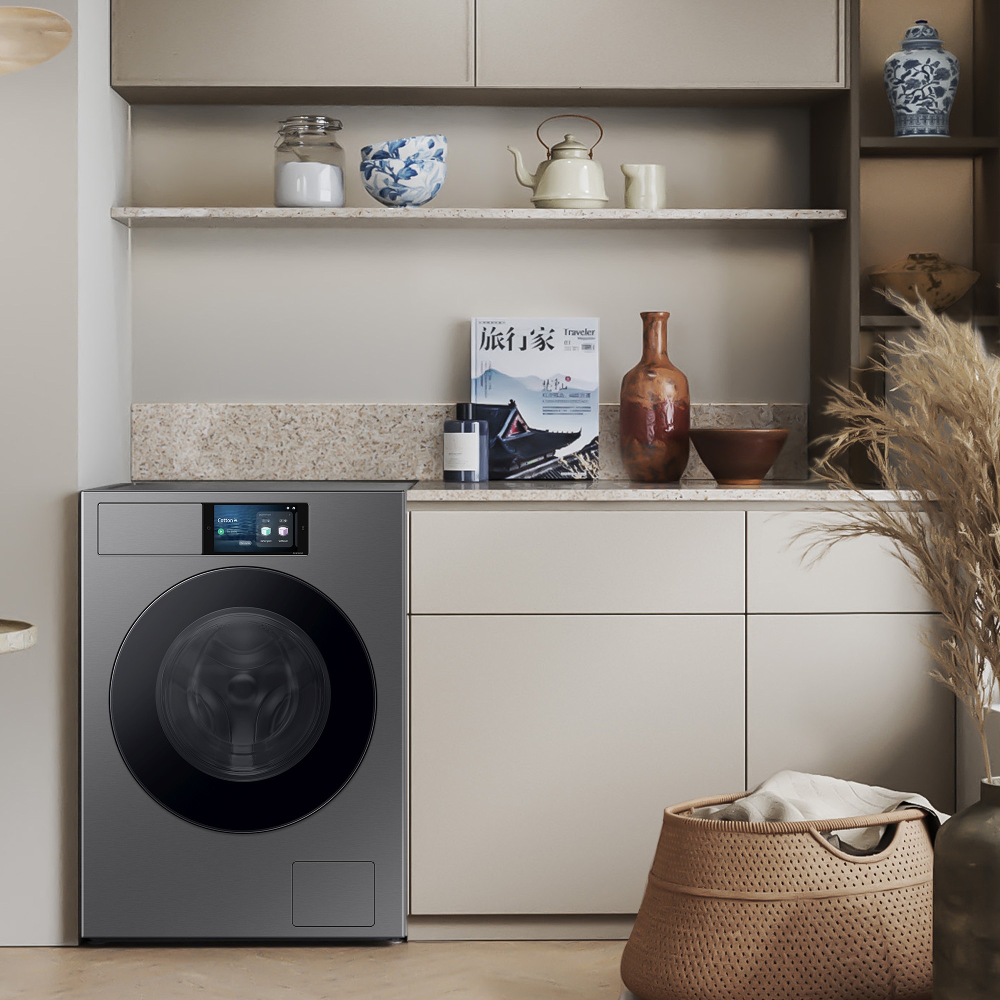 Samsung Waschmaschine "WF90F09C4S" 9 kg 1400 U/min AI Wash mit automatische günstig online kaufen