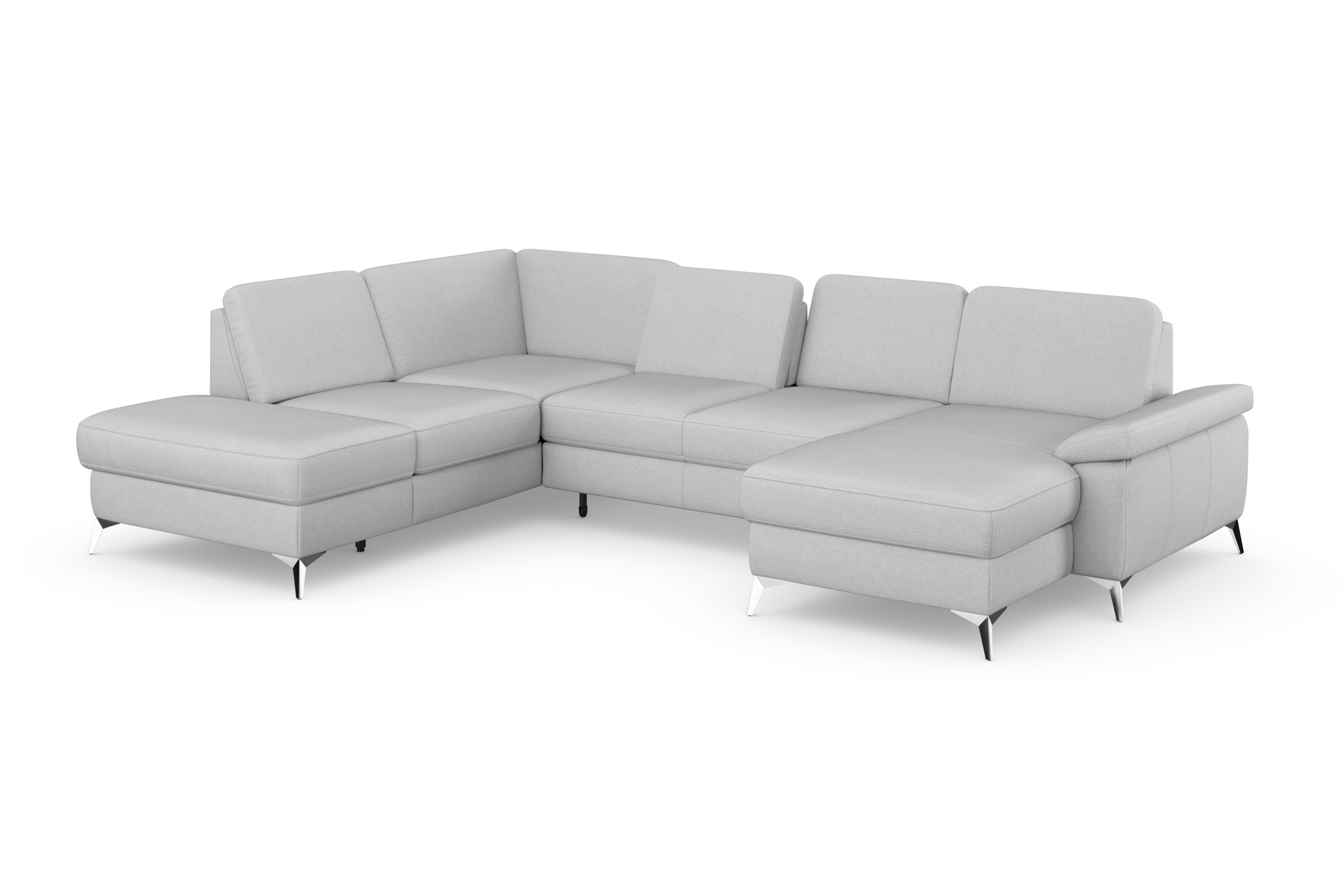 sit&more Wohnlandschaft »Padua U-Form«, inklusive Sitztiefenverstellung, Armteilfunktion und Federkern