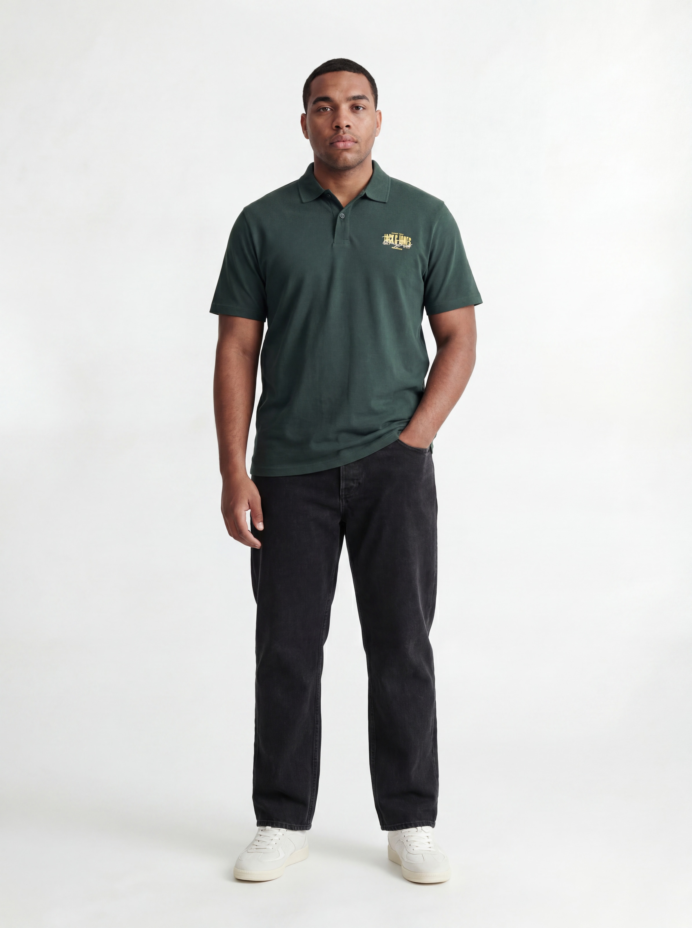 Jack & Jones PlusSize Poloshirt »JJAERO POLO SS PLS« Baumwolle, regular fit