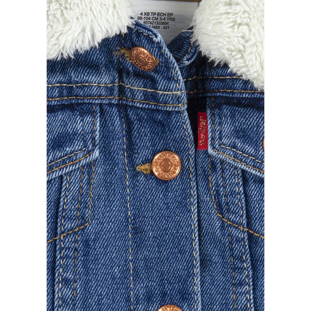 Levi's® Kids Jeansjacke »LVG SHERPA TRUCKER JACKET«, ohne Kapuze