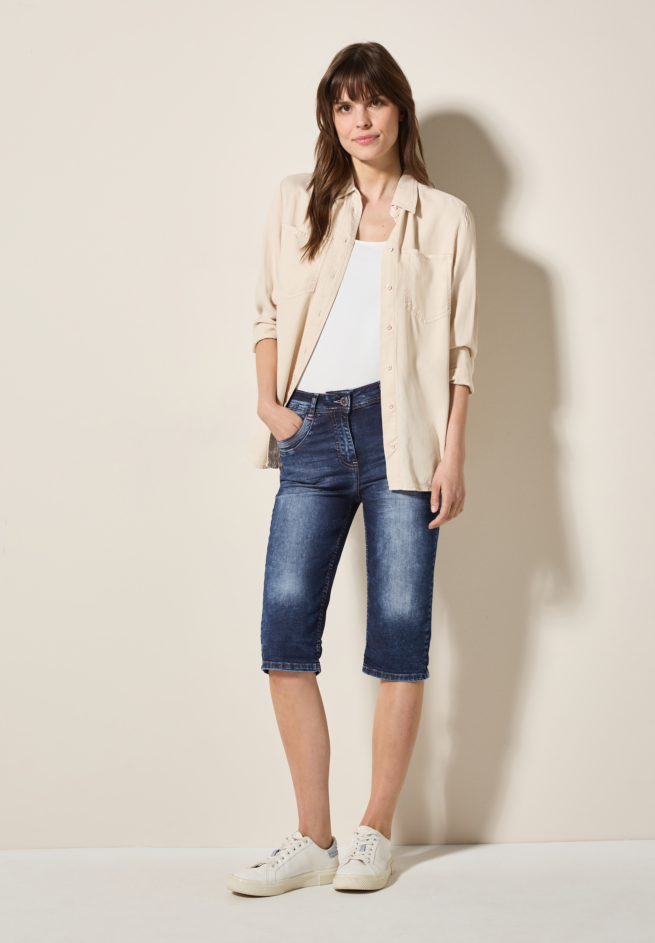 Cecil Slim-fit-Jeans, High Waist