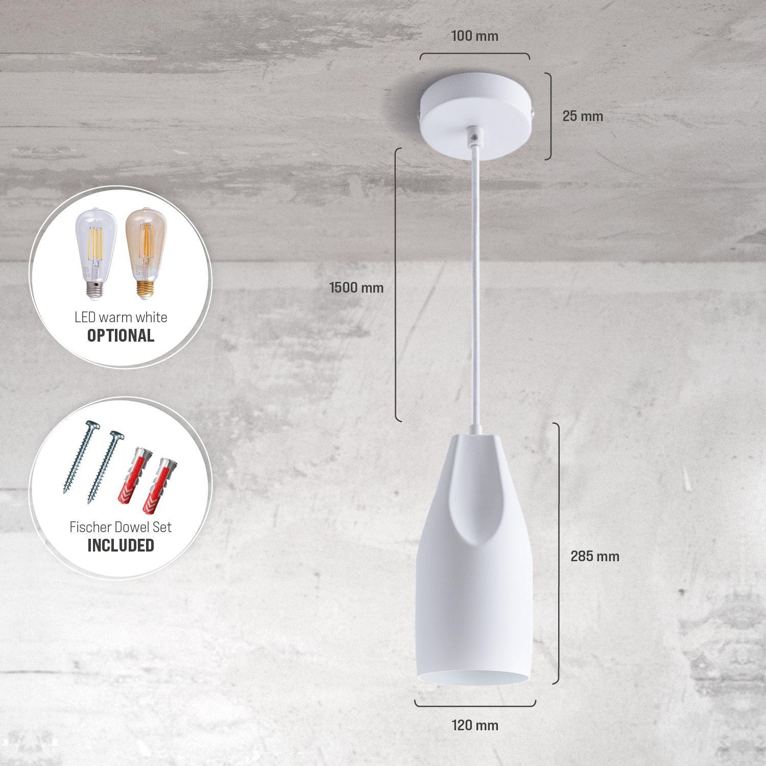 Paco Home Pendelleuchte »HURLEY I«, 1 flammig, Leuchtmittel E27 | ohne Leuchtmittel, Hängelampe Esszimmer Küchenlampe Hängend Esstischlampe Innen Gold