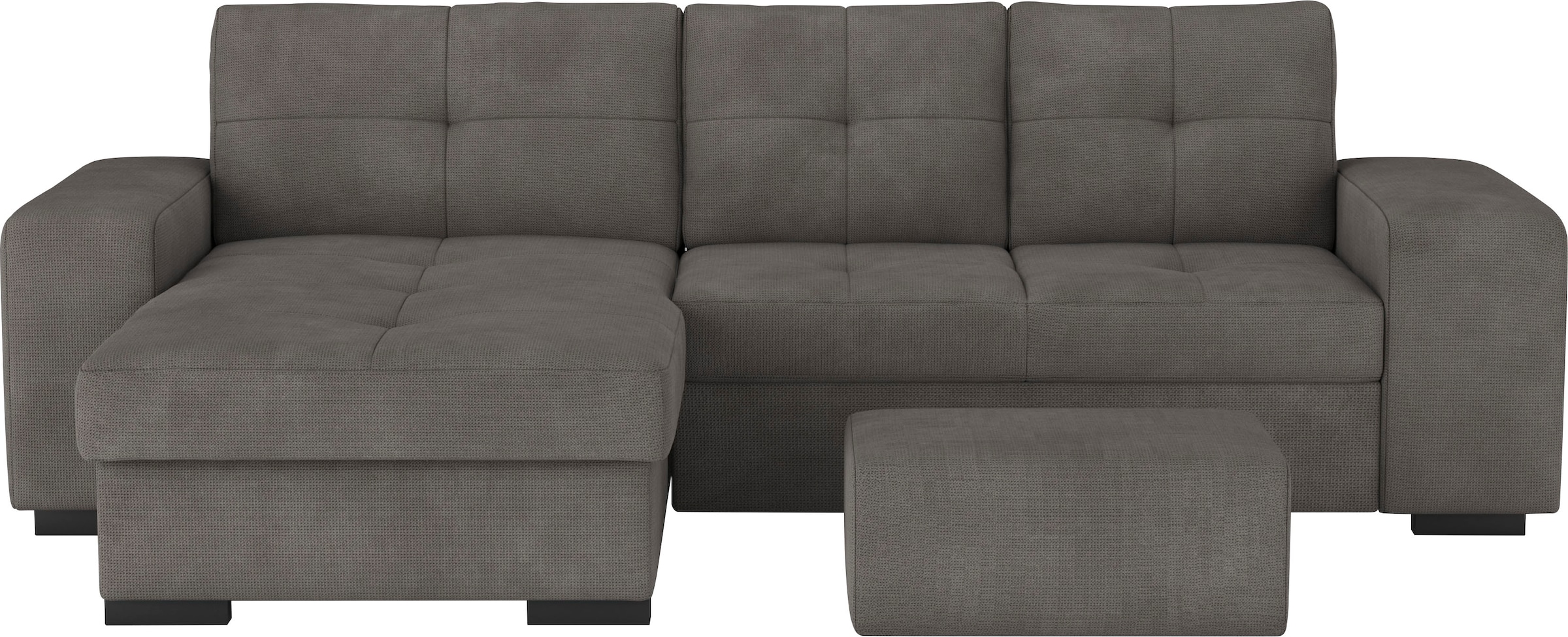 COTTA Ecksofa »Mattina L-Form«, mit Hocker, wahlweise mit Bettfunktion & Bettkasten