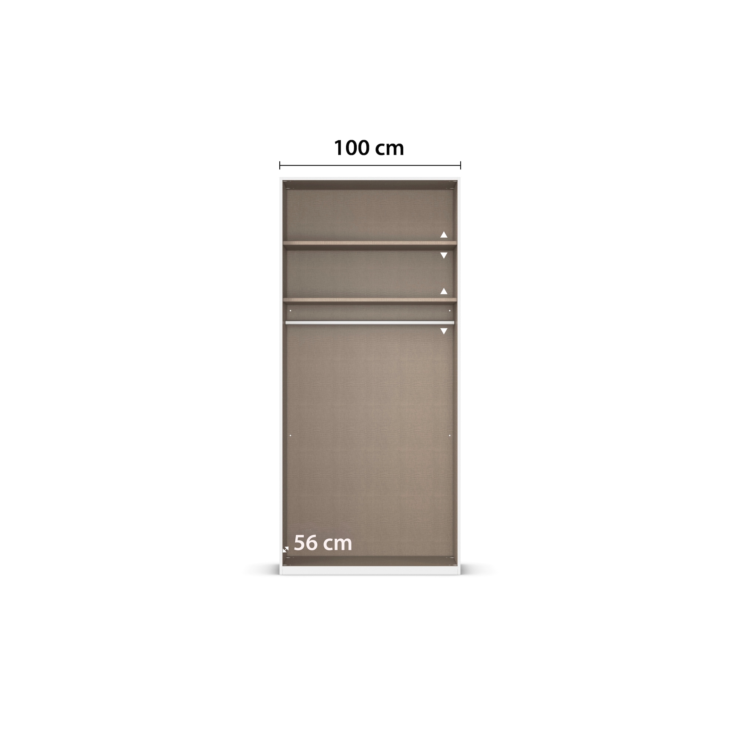 LeGer Home by Lena Gercke Kleiderschrank »Schrank Garderobe Ankleide Schlafzimmer Flur Serina«, (in 3 verschiedenen Ausstattungen BASIC/CLASSIC/PREMIUM), in 6 Breiten (101 - 401 cm) mit Front Glas oder Dekor MADE IN GERMANY