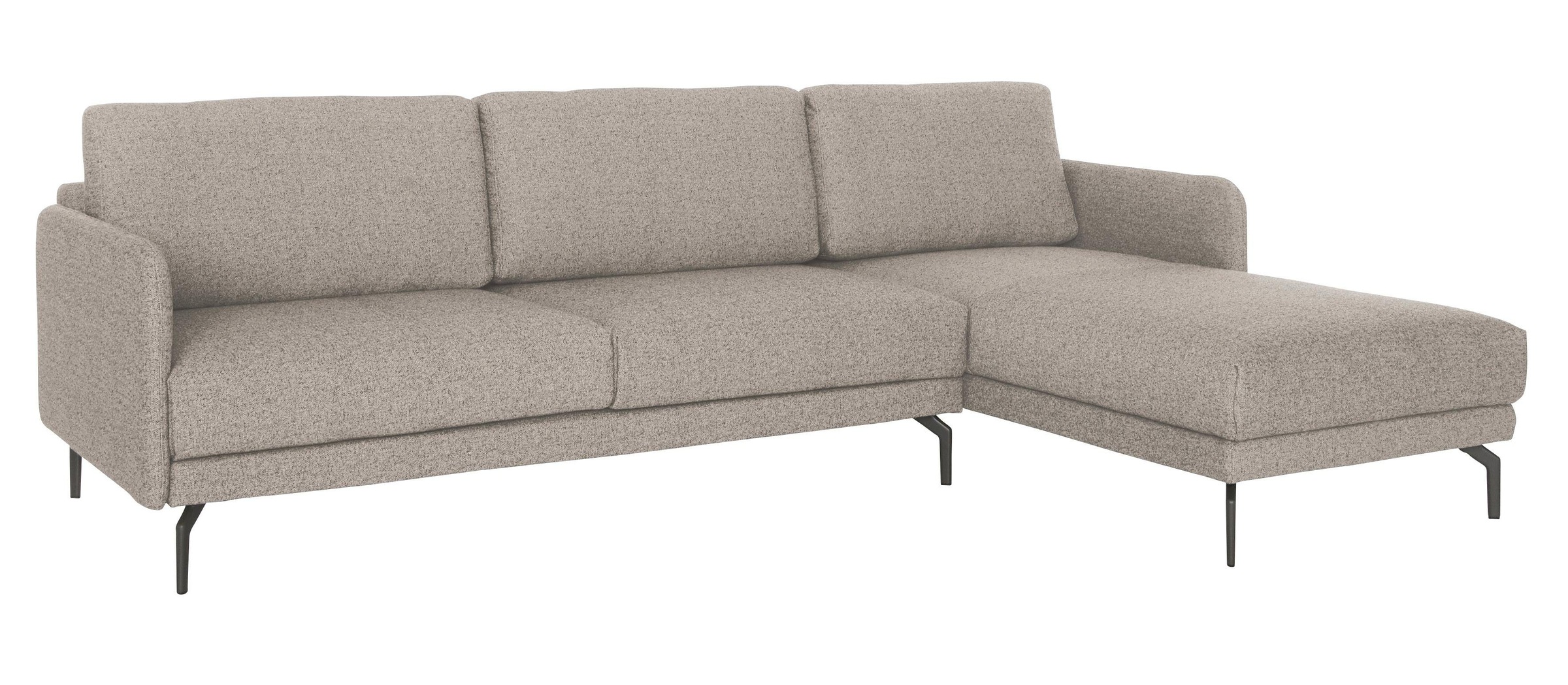 Creation BY ROLF BENZ Ecksofa "CR.450, Designecksofa, Polsterecke, L-Form" Armlehne sehr schmal, Breite 234 cm, Alugussfüße in umbragrau