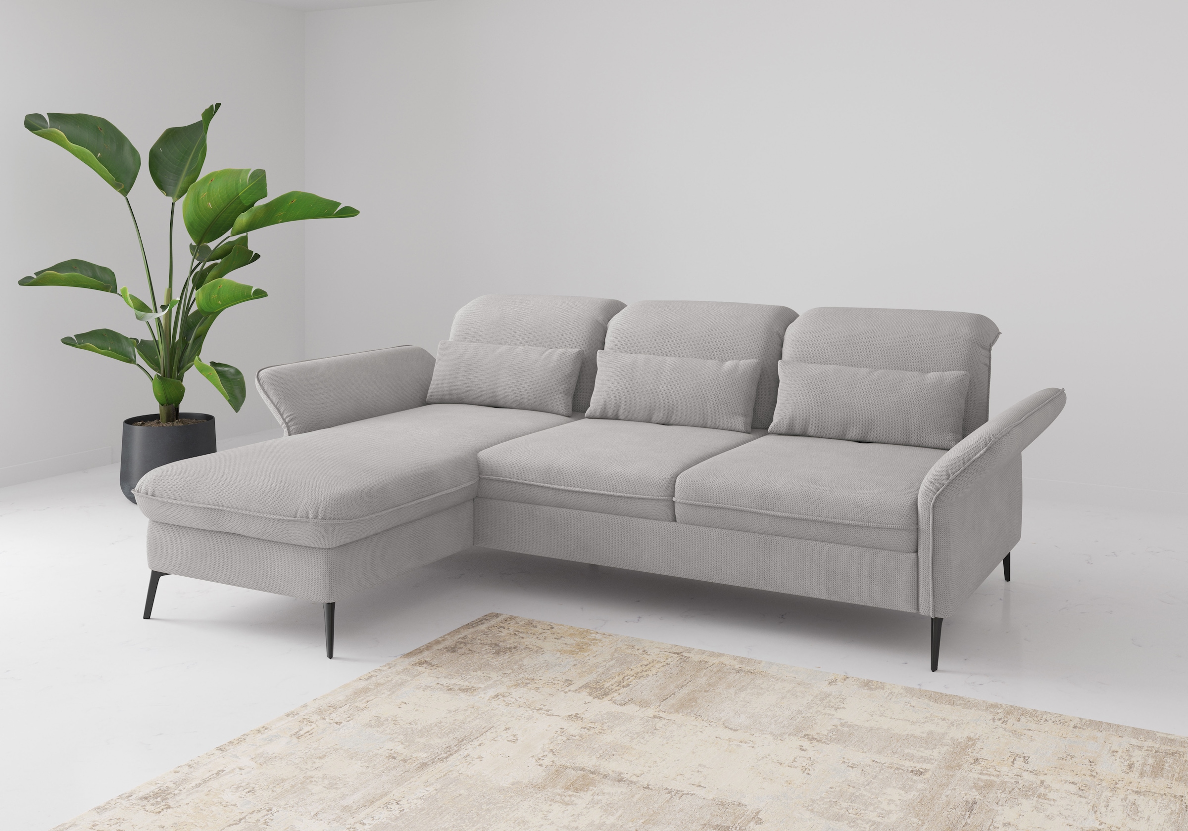 sit&more Ecksofa "Emely", mit Sitztiefenverstellung optional mit Bettfunkti günstig online kaufen
