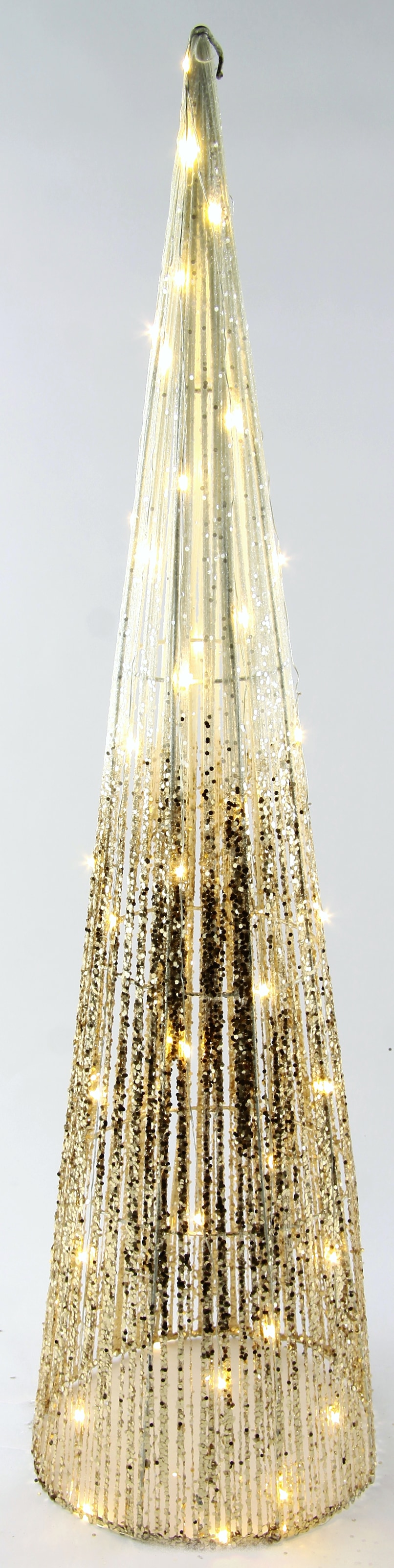 I.GE.A. LED-Dekofigur "LED-Weihnachtspyramide" mit Timer Leuchtpyramide Wei günstig online kaufen