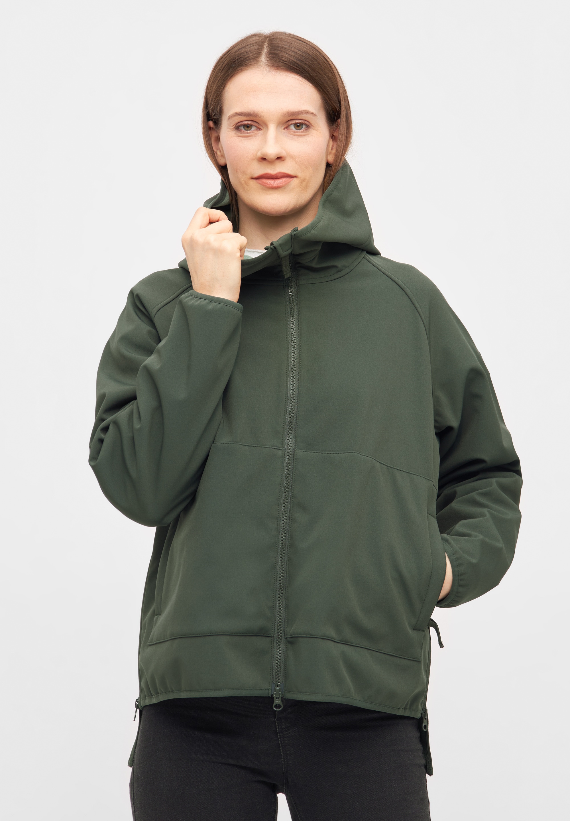 Derbe Softshelljacke "Peutby", wasserabweisend, winddicht, Kapuze