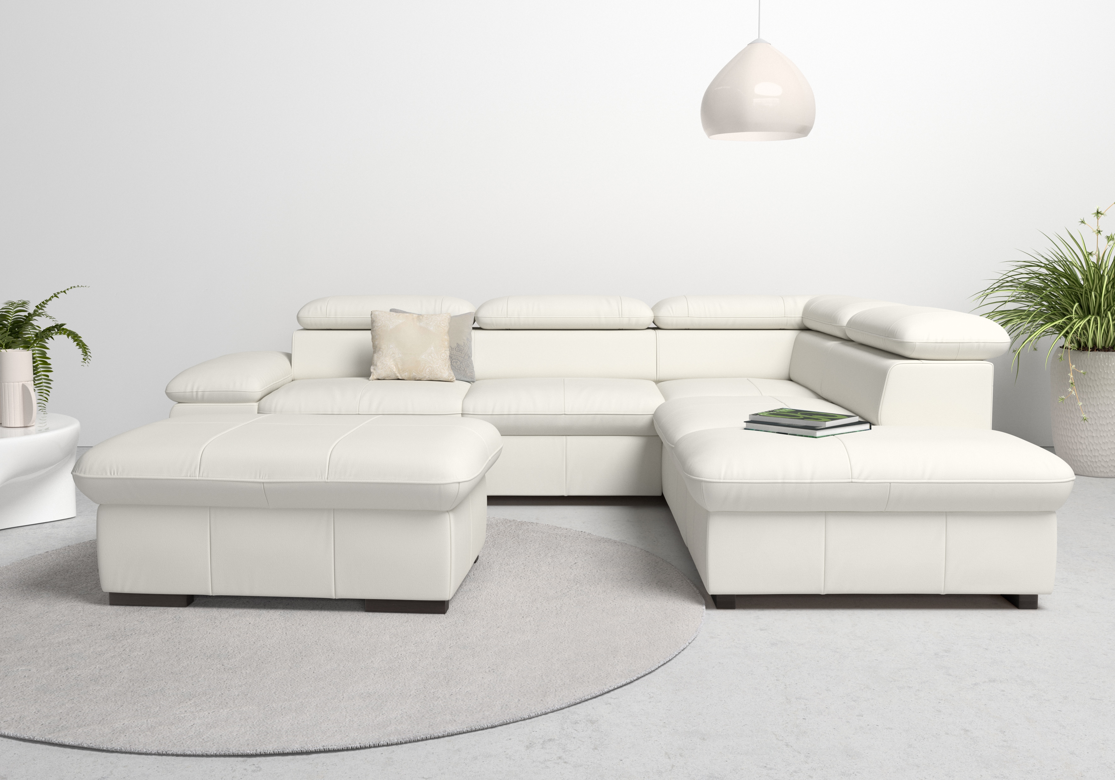 OTTO home Ecksofa "Alberto L-Form" mit Kopfteilverstellung, wahlweise mit Schlaffunktion