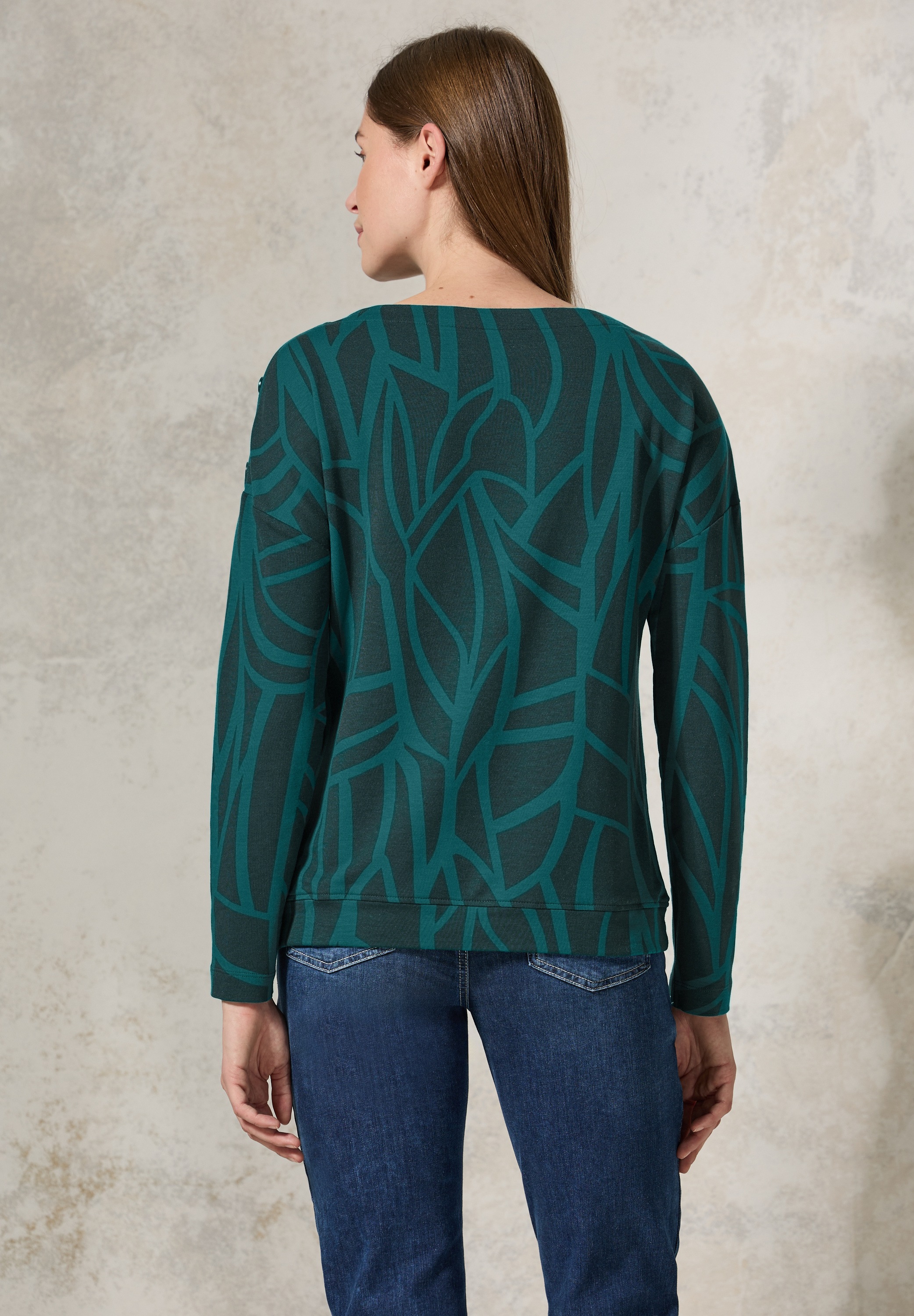 Cecil Langarmshirt, mit grafischem Muster