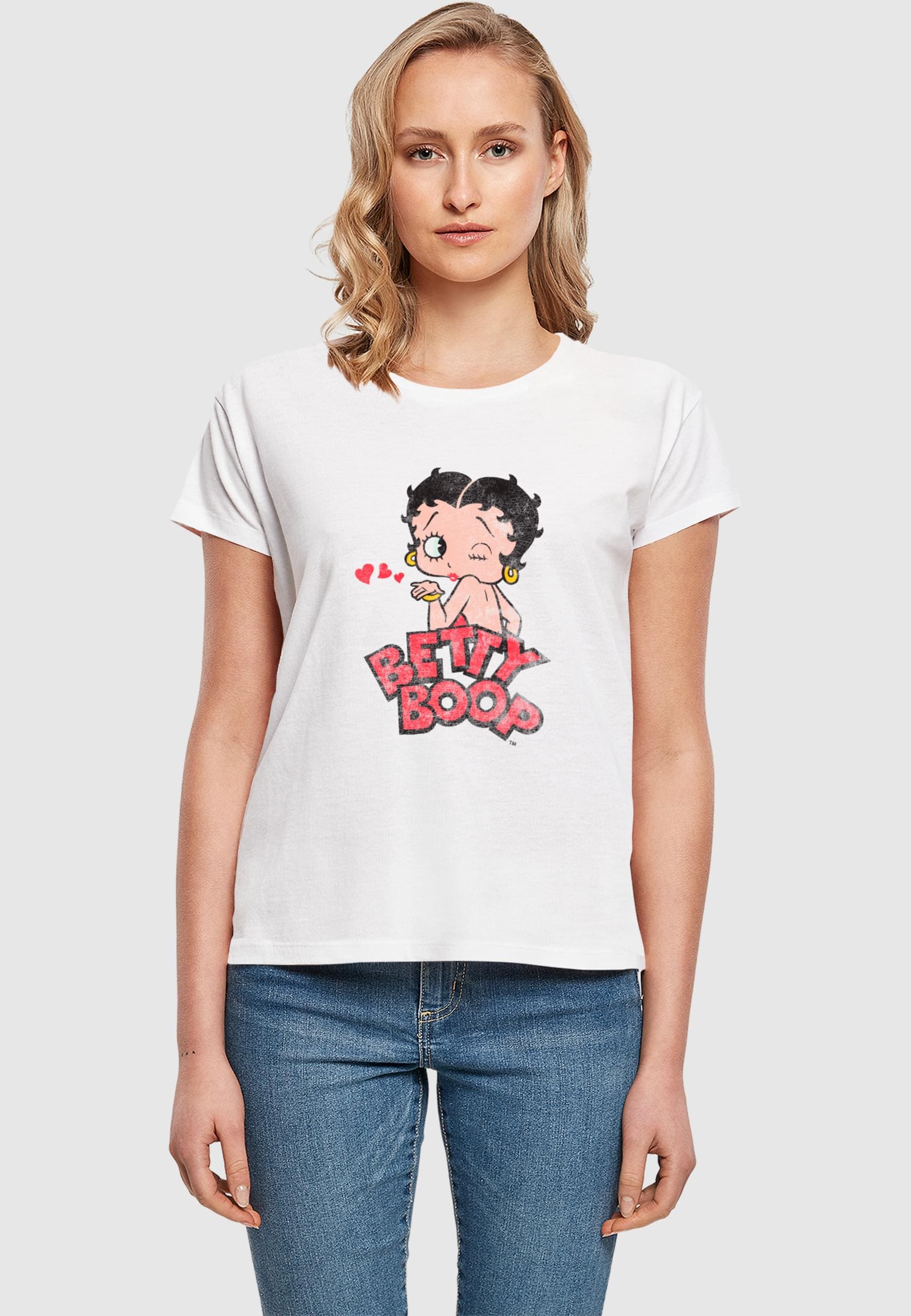 Merchcode T-Shirt »Merchcode Ladies Betty Boop - Faded Graphic Print Box Tee«, (1 tlg.)