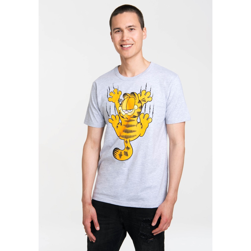 LOGOSHIRT T-Shirt »Garfield Scratches« mit witzigem Frontprint