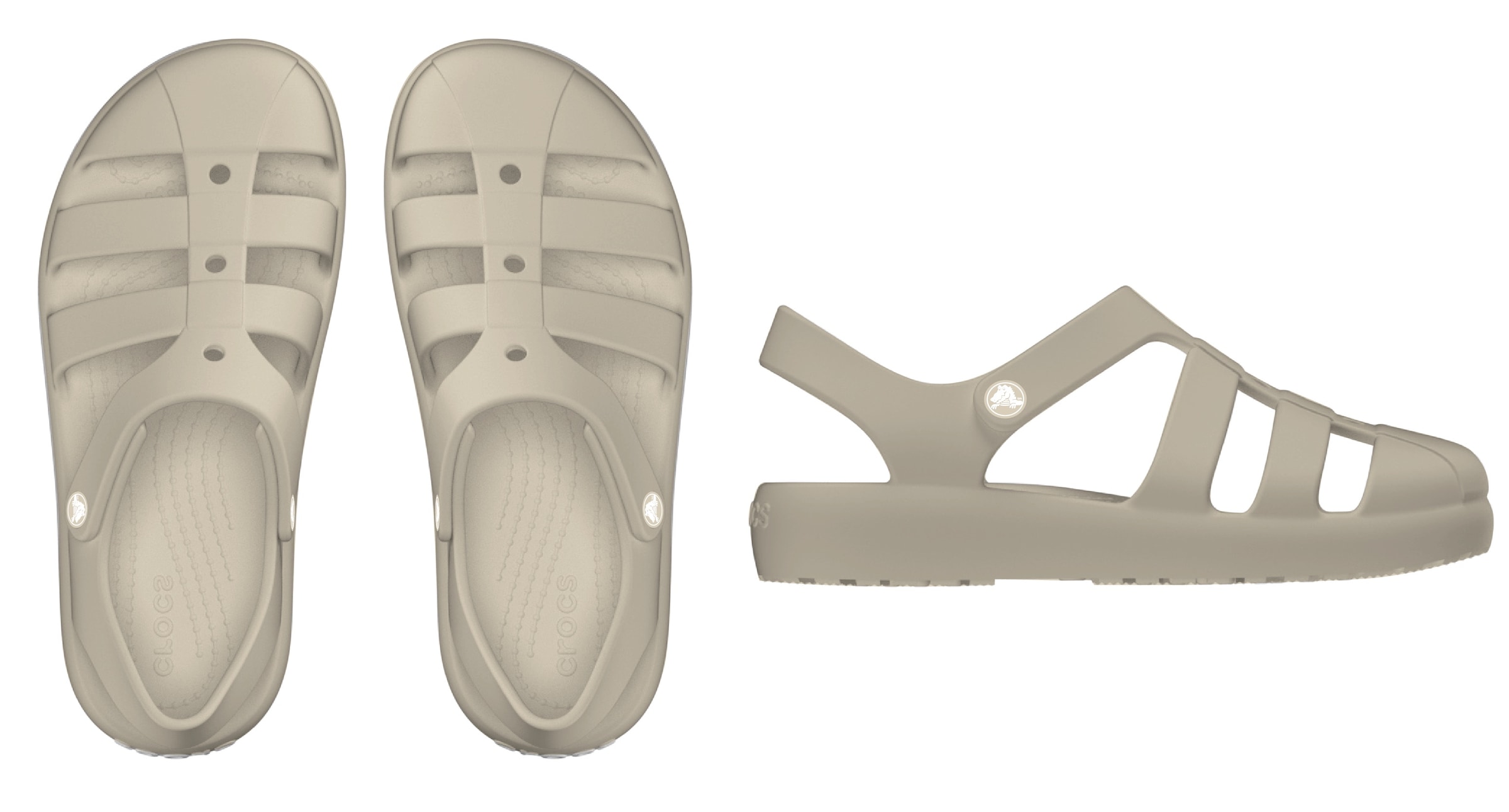 Crocs Badesandale »Classic Fisherman«, Wassersandale, Badeschuh mit Klettverschluss