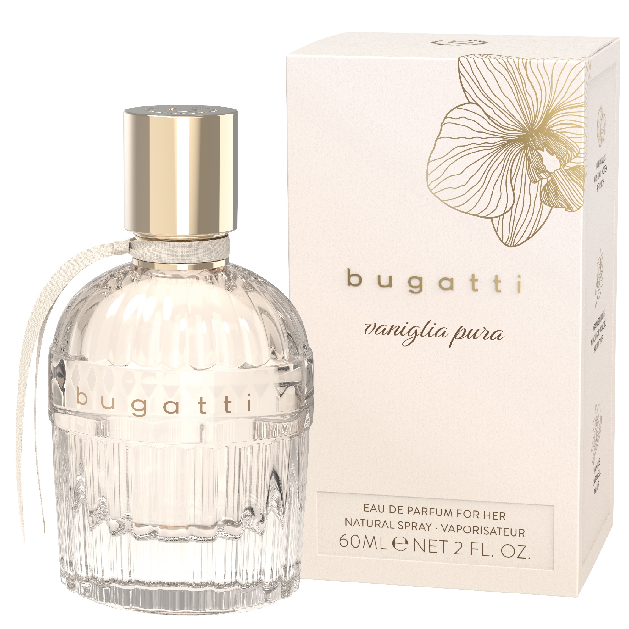 bugatti Eau de Parfum »vaniglia pura« mit 60 ml Inhalt, flüssig