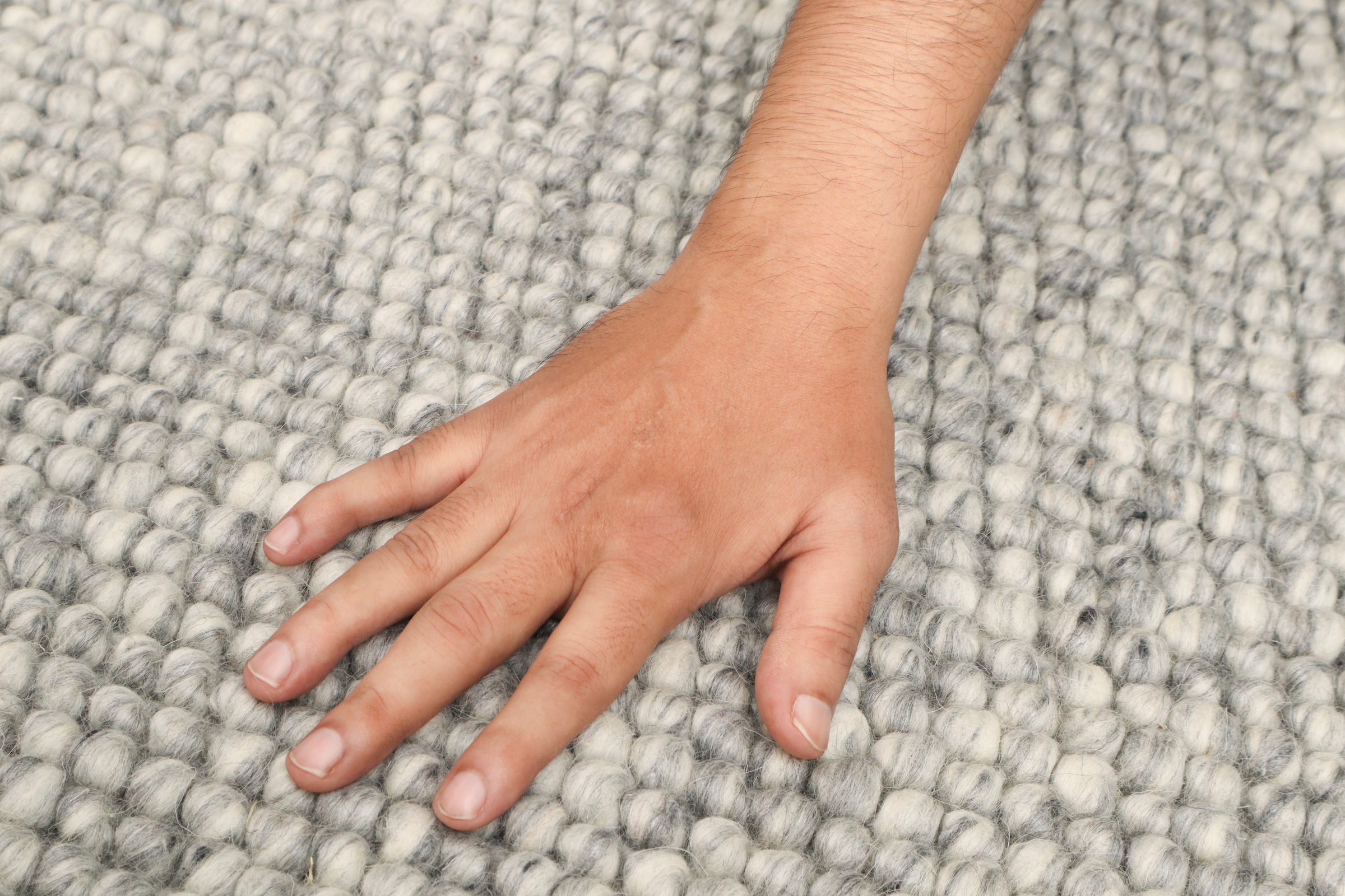 my home Läufer »Wolly, handgewebt, Handweb Teppich« rechteckig 14 mm Höhe Wolle, Brücke, Flur, Schlafzimmer, Wohnzimmer