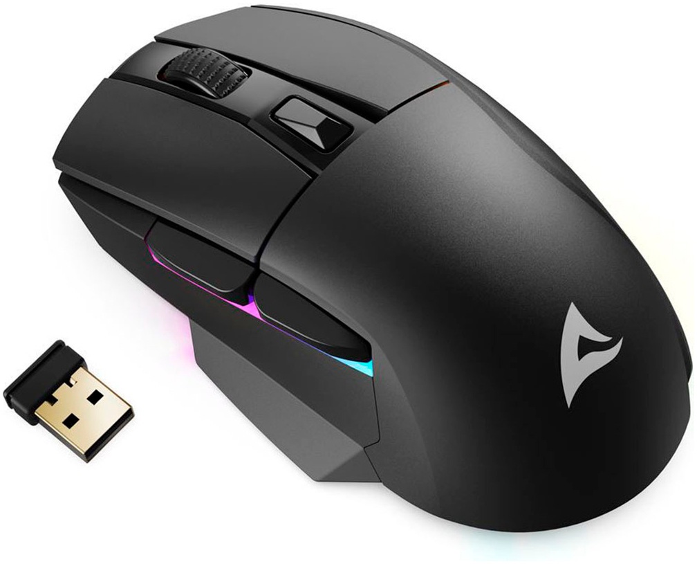 Sharkoon Maus »SGM50W« Funk 1.000 MHz 6.400 dpi