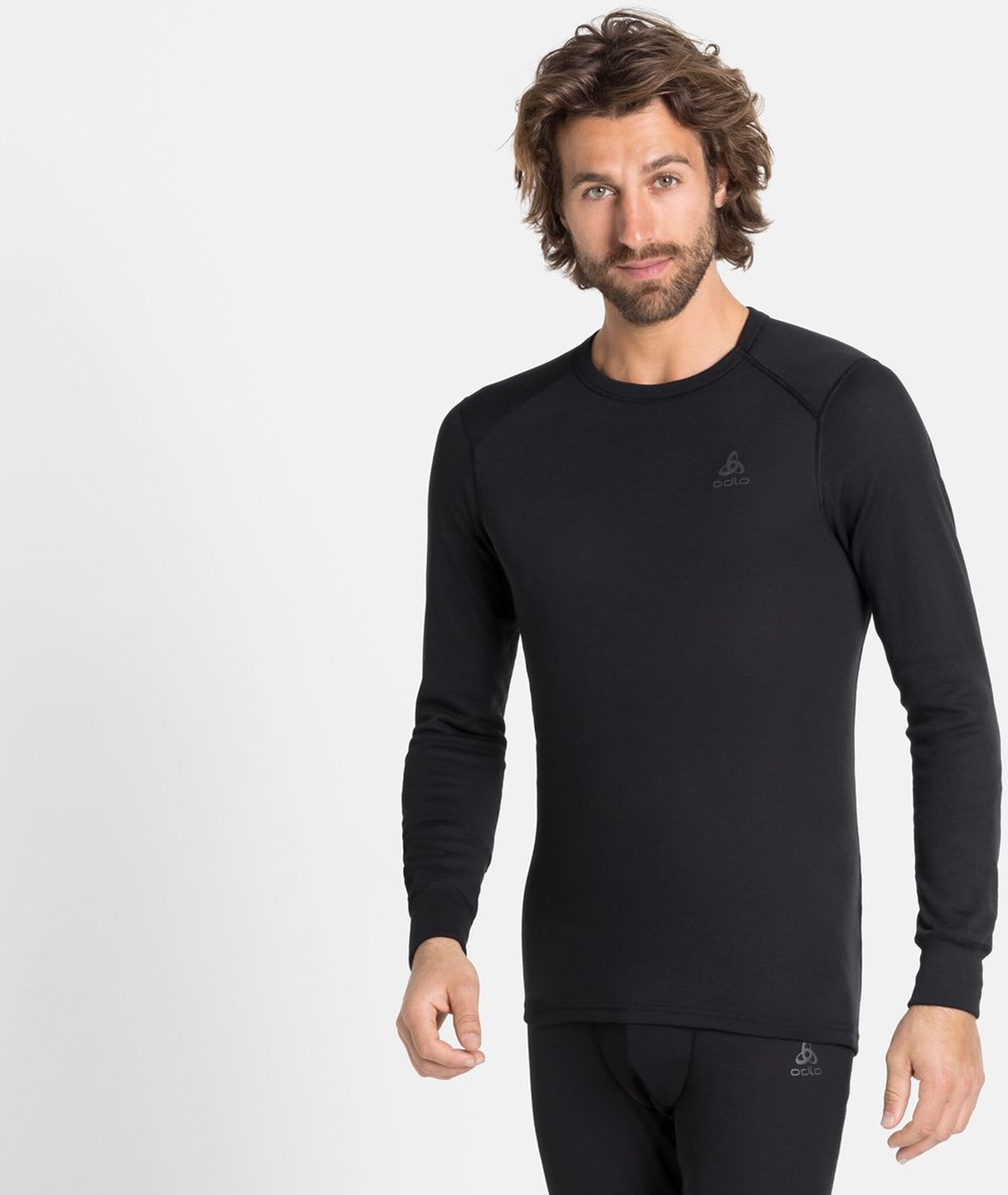Odlo Funktionsshirt "BL TOP crew neck l/s-ACTIVE WARM" mit Rundhalsausschnitt, Kurzarm, schnell trocknend, atmungsaktiv