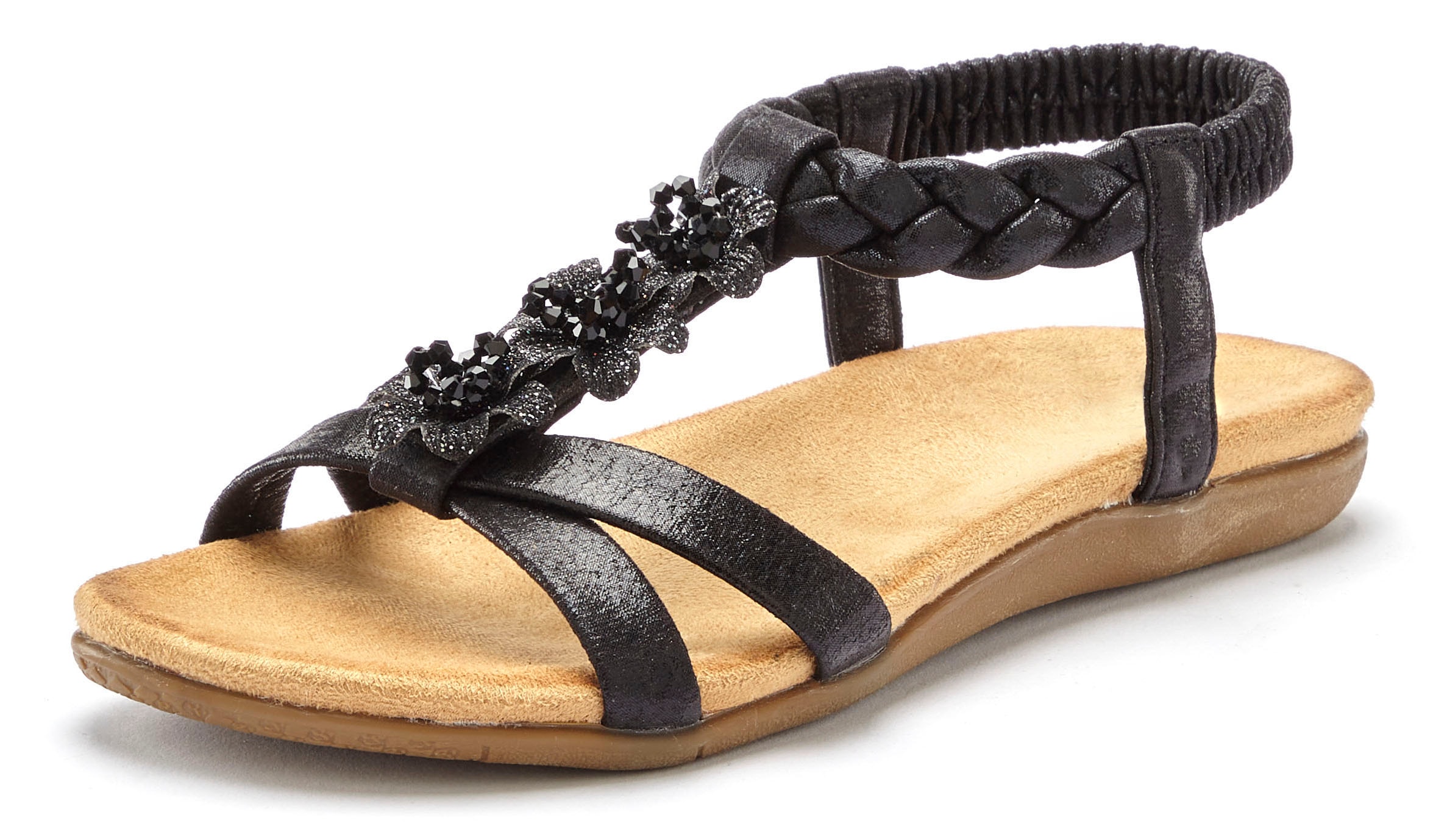 LASCANA Sandale "Sommerschuh, Sandalette, offener Schuh," mit eleganten Sch günstig online kaufen
