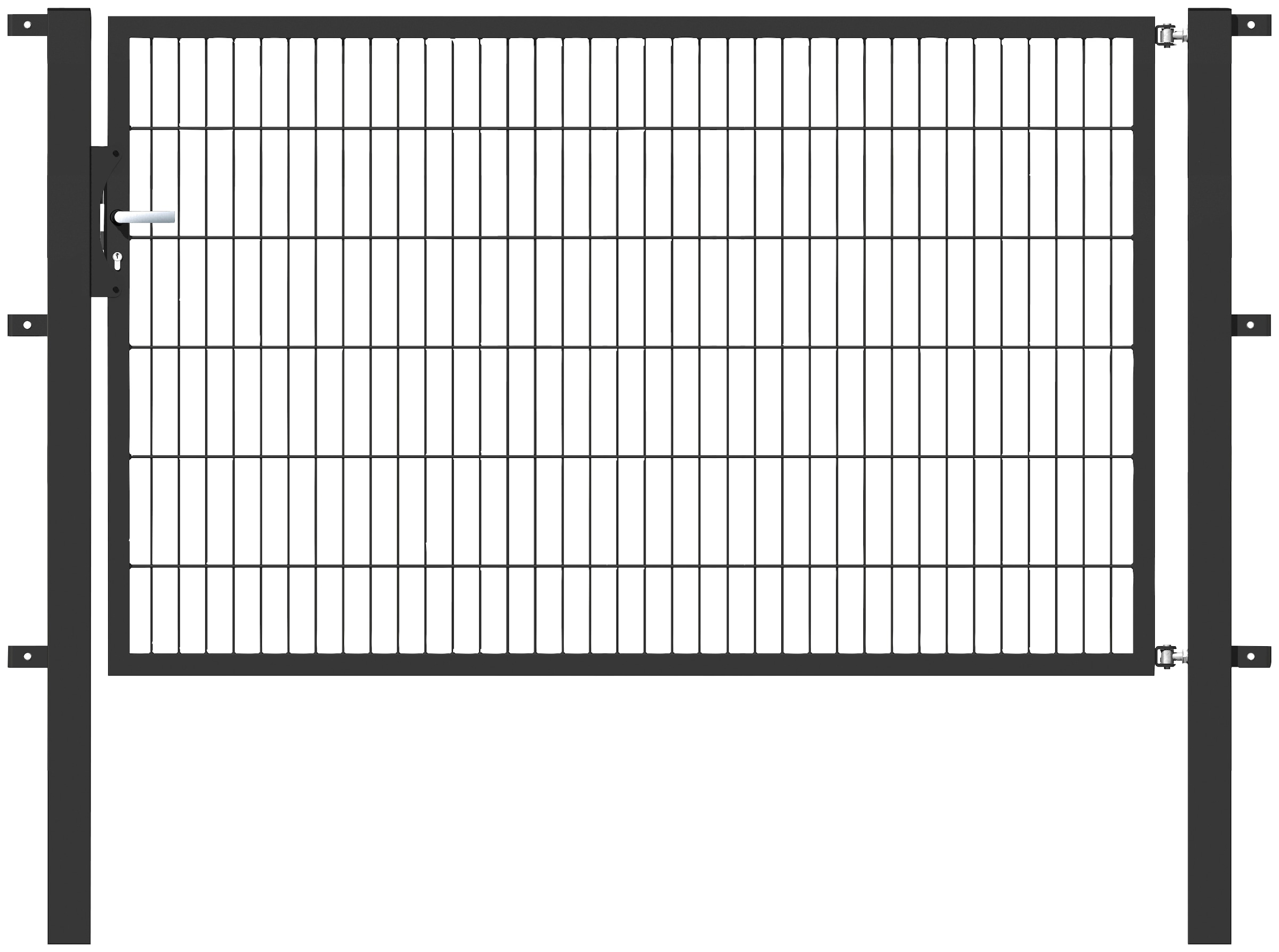 Alberts Zauneinzeltür, 200 cm Breite, in versch. Höhen