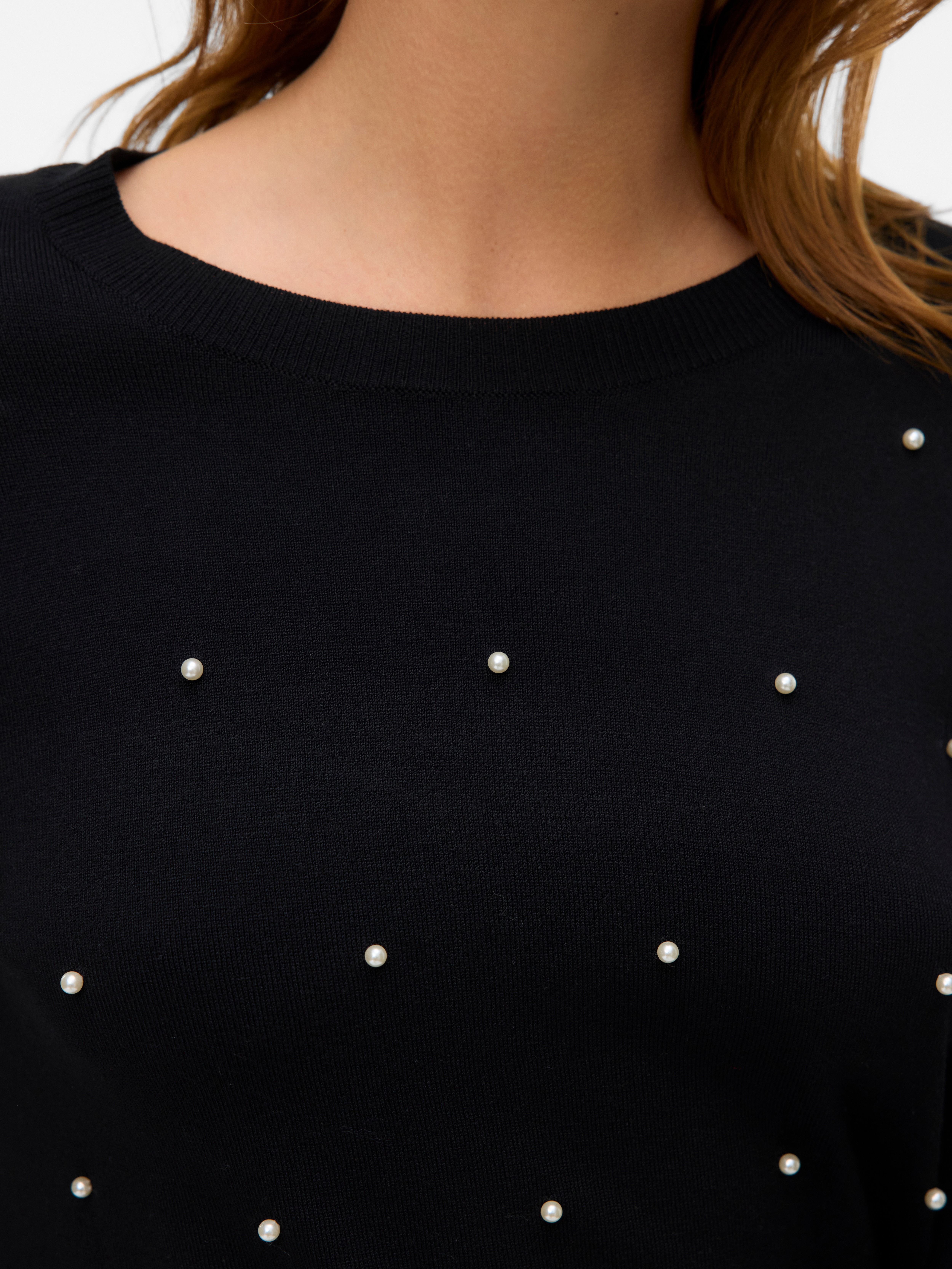 Thumbnail - Vero Moda Rundhalspullover "VMGLORY PEARL LS O-NECK PULLOVER BOO"