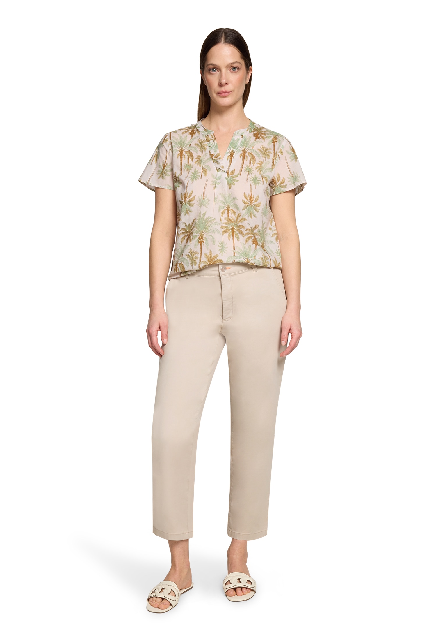 Cartoon Shirtbluse »Damen mit Rüschen«