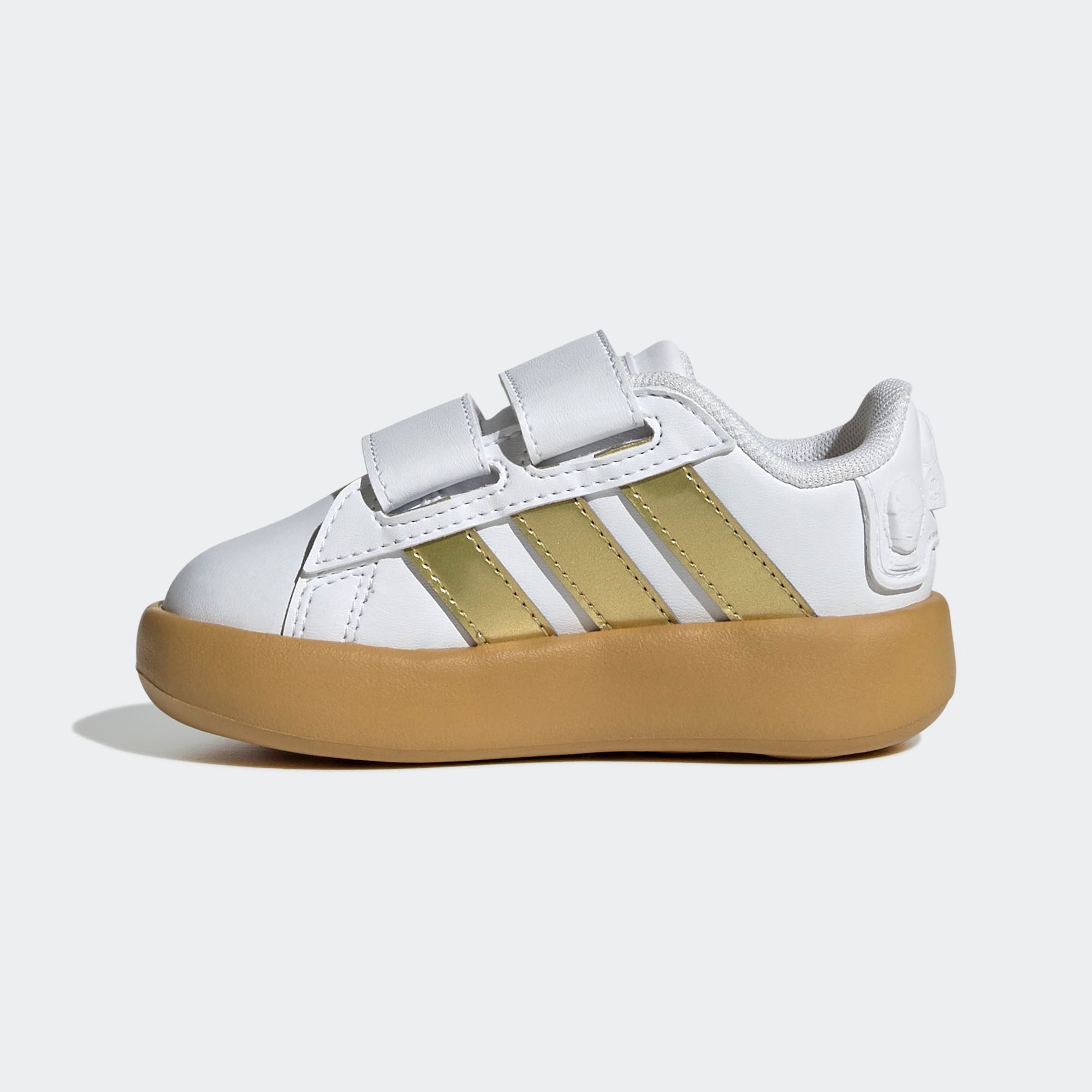 adidas Sportswear Klettschuh »ADIDAS STAR WARS KIDS GRAND COURT 2.0 SCHUH«, Design auf den Spuren des adidas Superstar, für Kinder