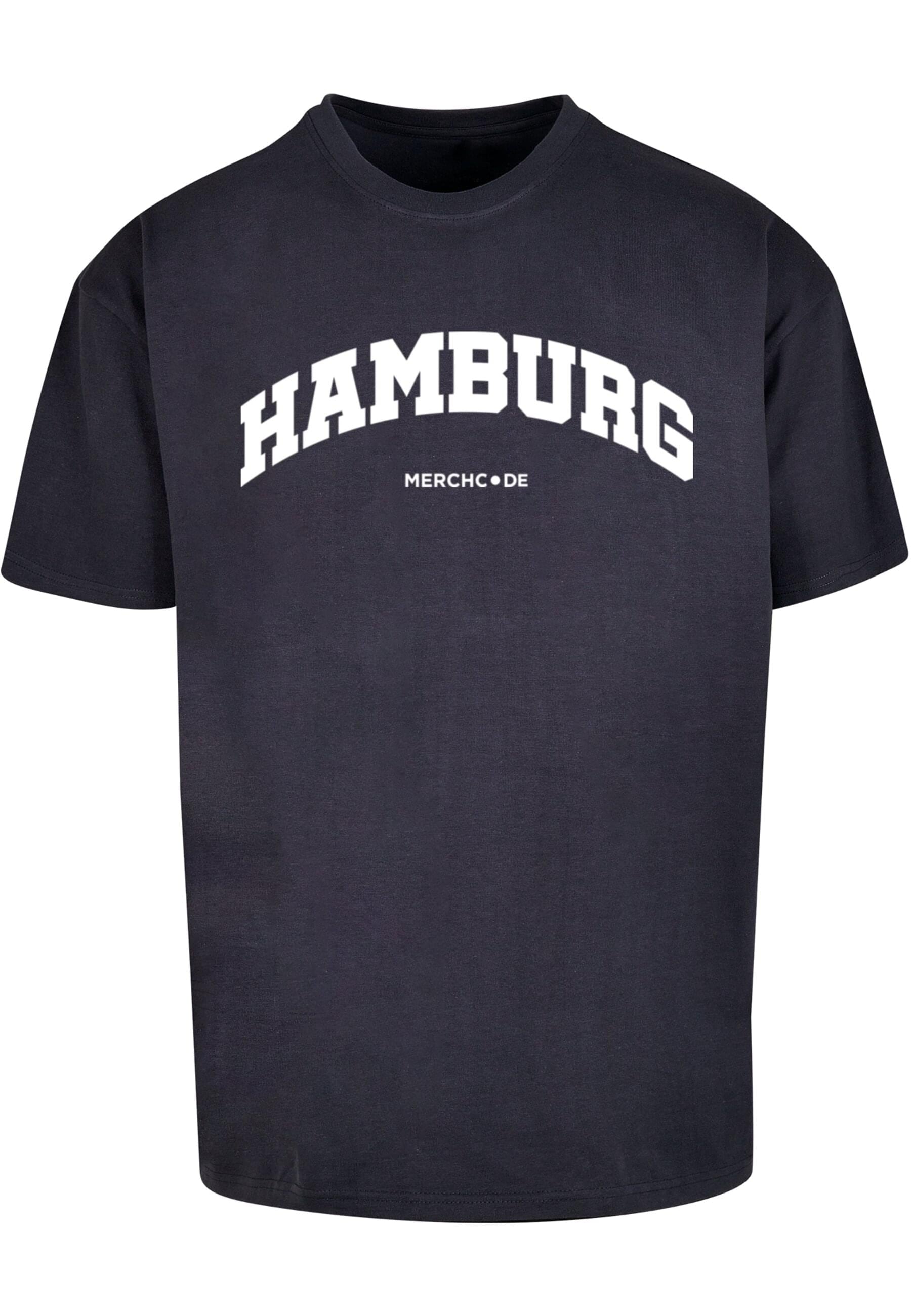 Merchcode T-Shirt "Merchcode Herren Hamburg Wording - Heavy Oversize Tee" günstig online kaufen