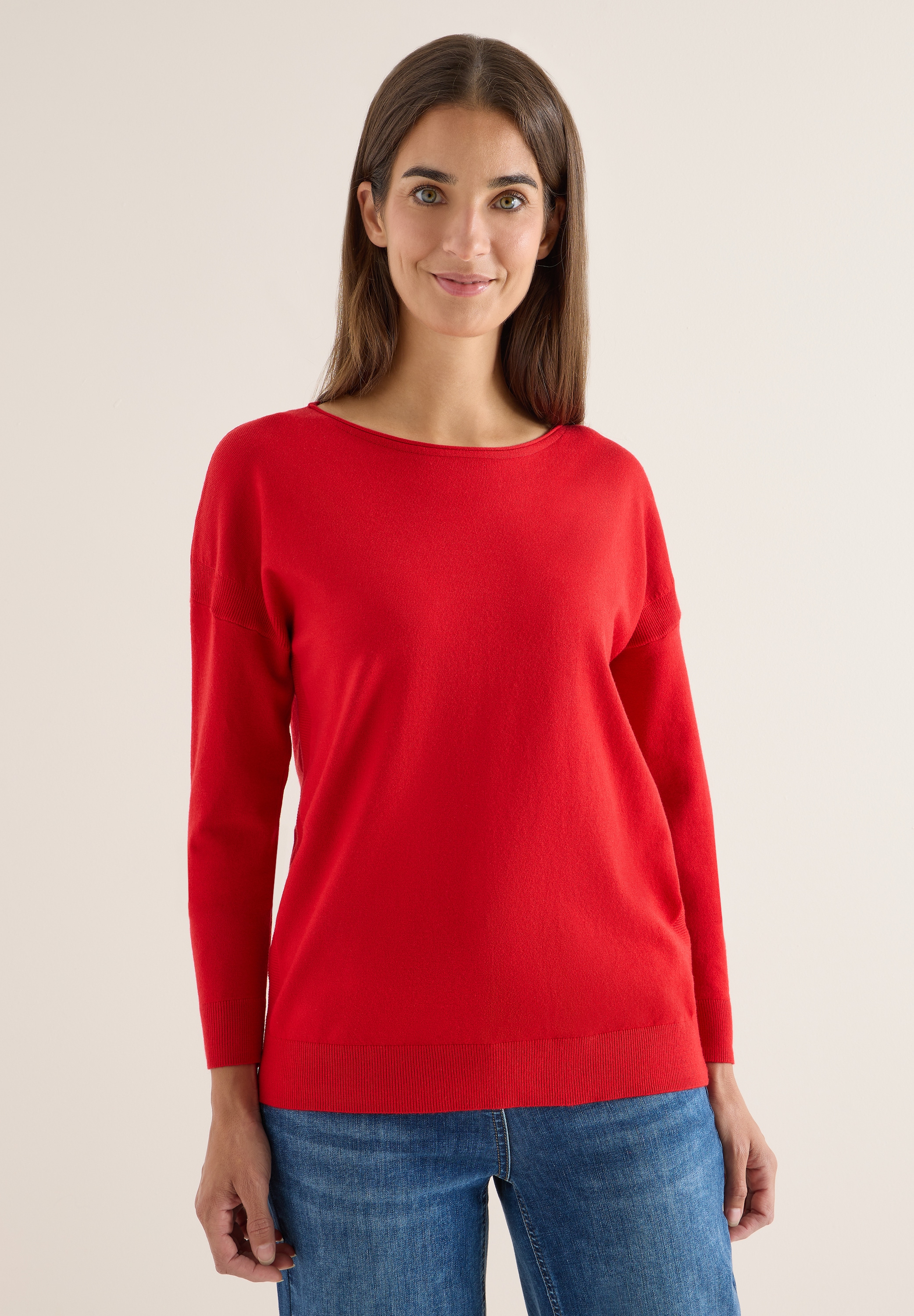 Cecil Strickpullover aus softem Materialmix günstig online kaufen