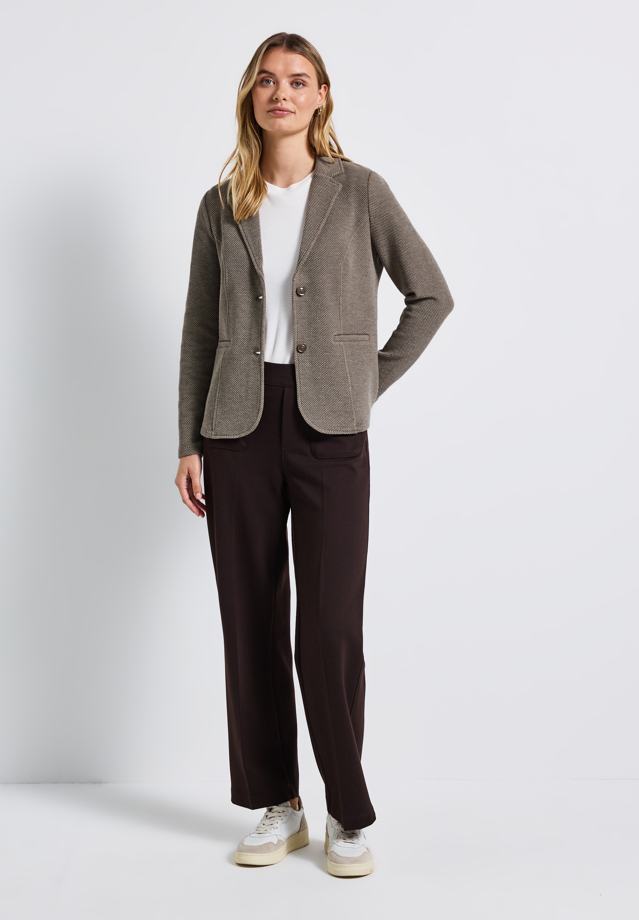 STREET ONE Kurzblazer, aus softem Materialmix