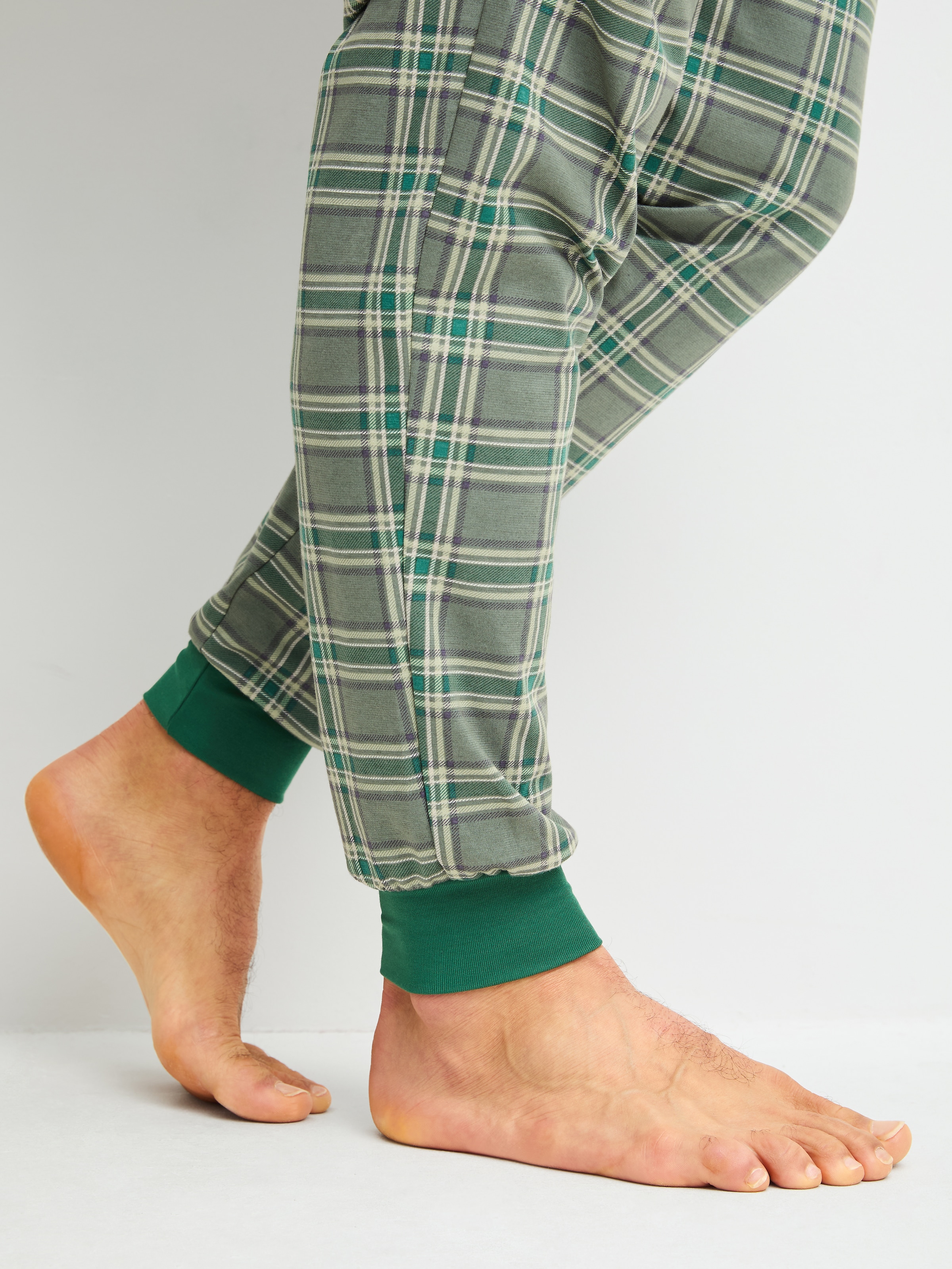 CALIDA Schlafanzug »Relax Imprint 2« 2 aus weicher Single-Jersey-Qualität, mit langem Arm, Rundhalsausschnitt