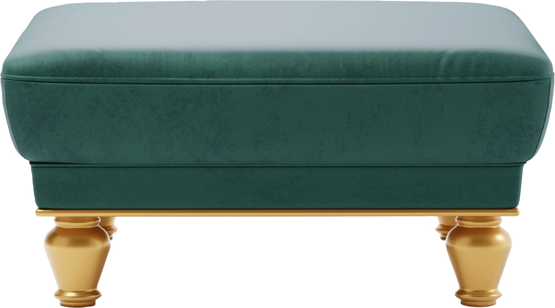 Thumbnail - sit&more Polsterhocker "Orient 5", goldfarbene Füße