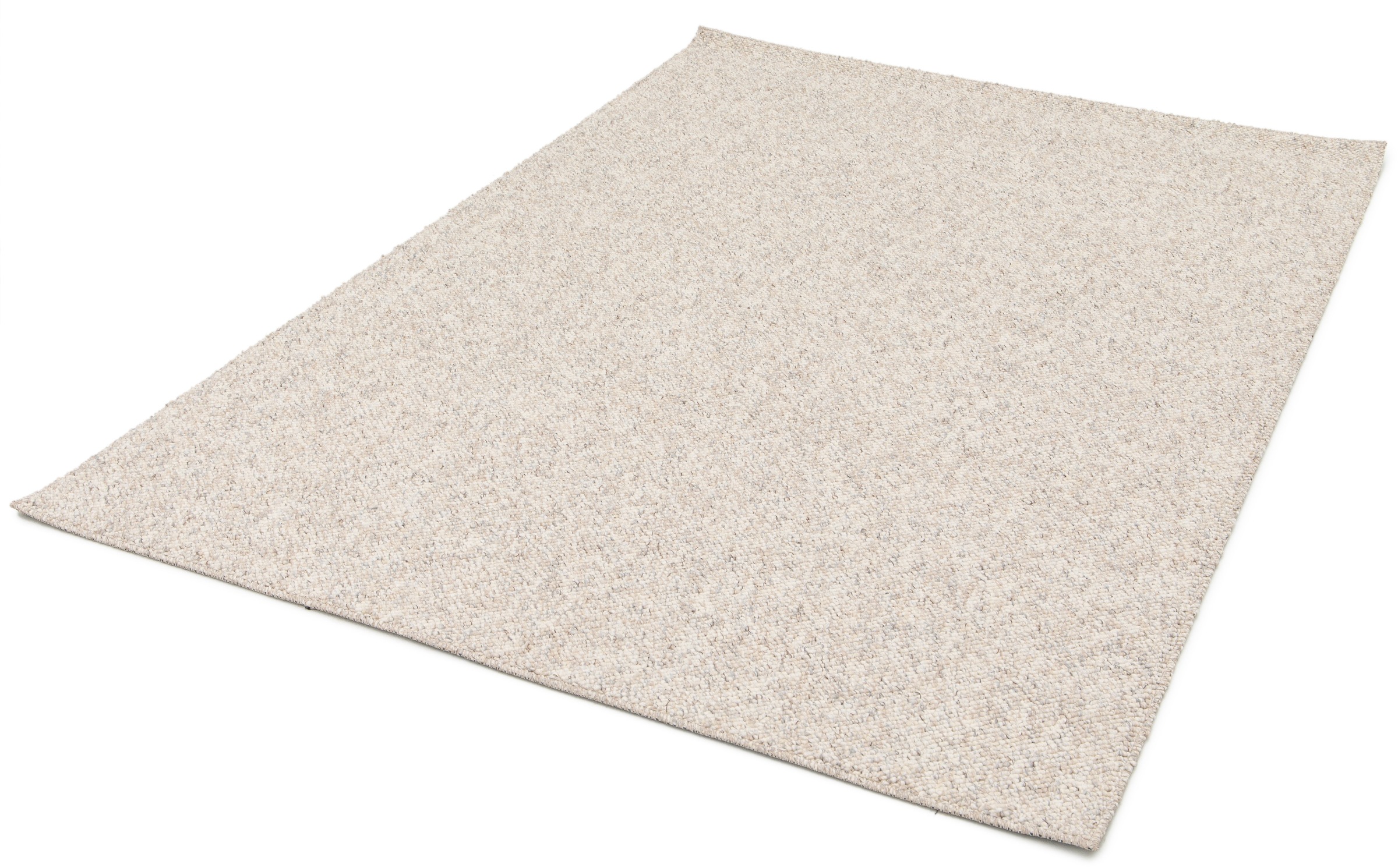 my home Teppich »Wohlde, Made in Belgium«, rechteckig, 10 mm Höhe, Woll-Look, meliert, waschbar, Scandi, pflegeleicht