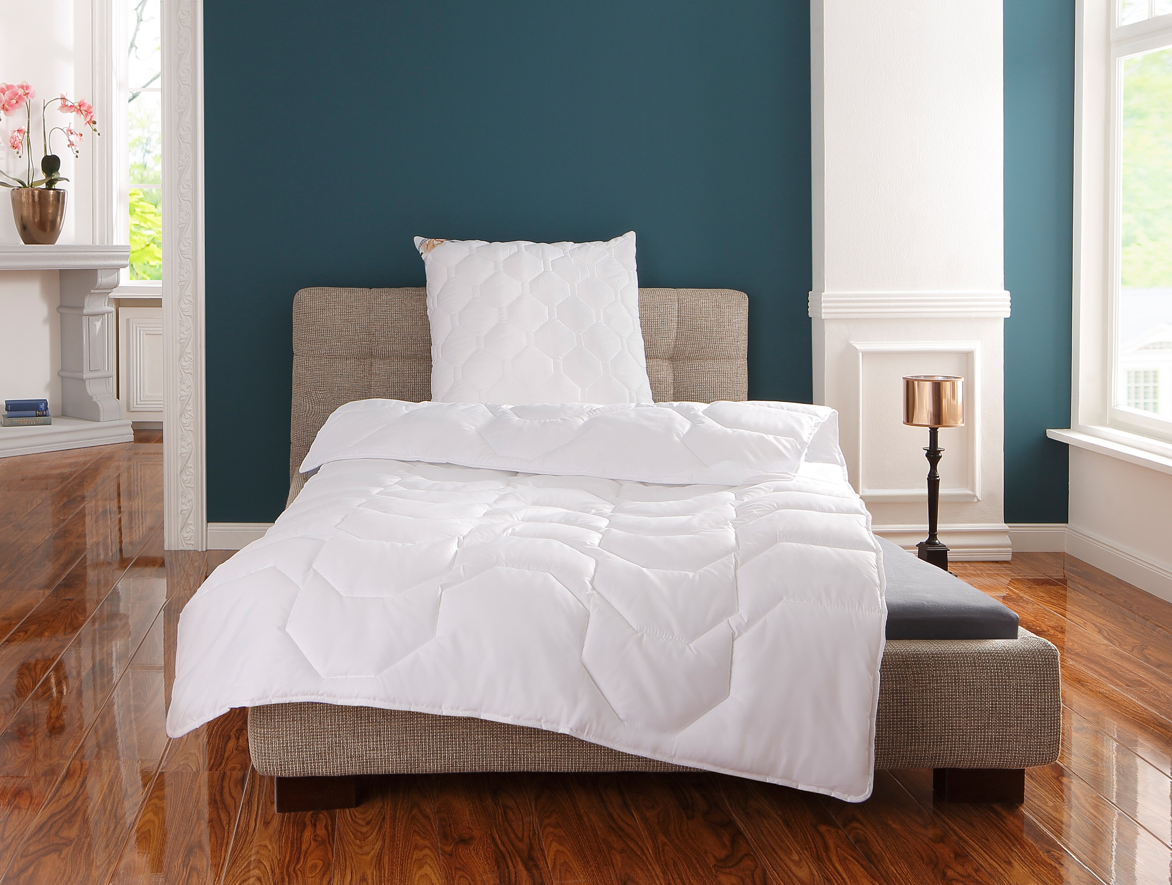 OTTO home Microfaserkissen "Rike Kopfkissen 40x80 cm, 80x80 cm" Füllung: Po günstig online kaufen