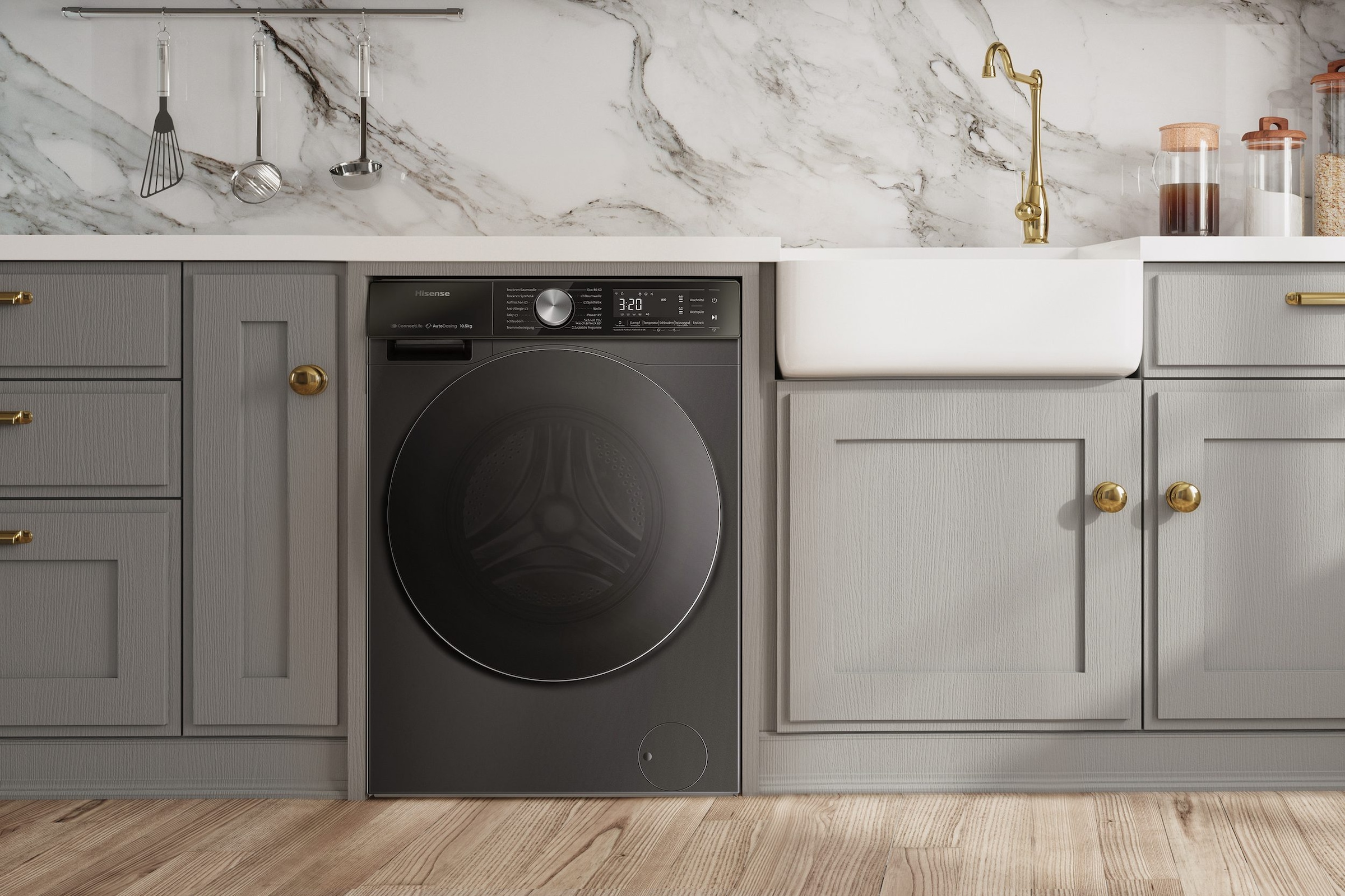 Hisense Waschmaschine »WF5S1045BB« 10,5 kg 1400 U/min AutoDosing