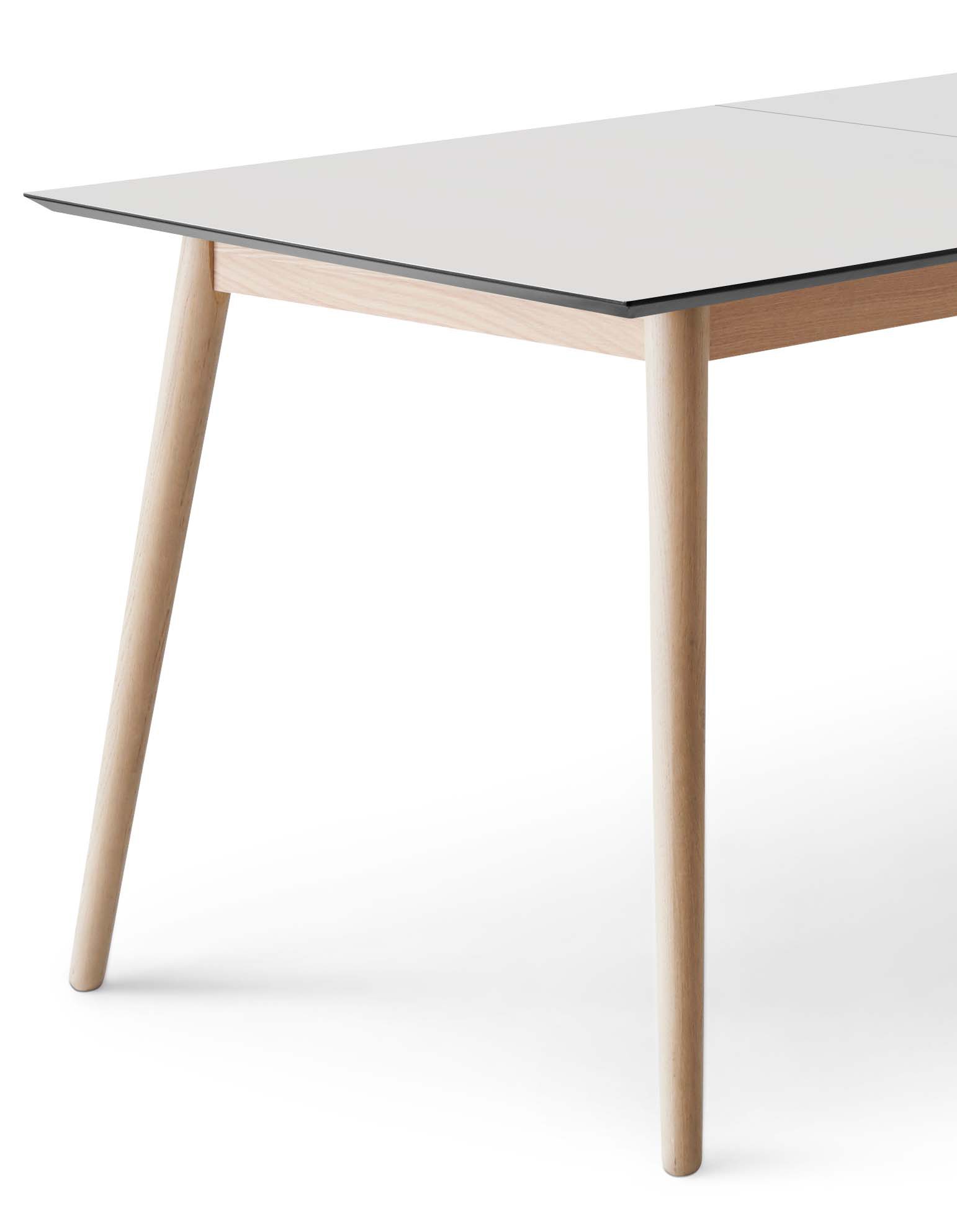 Hammel Furniture Esstisch »Meza Designtisch mit Auszugsfunktion und 2 Einlegeplatten«, (1 St.), rechteckige Tischplatte MDF, Esche Massivholzgestell