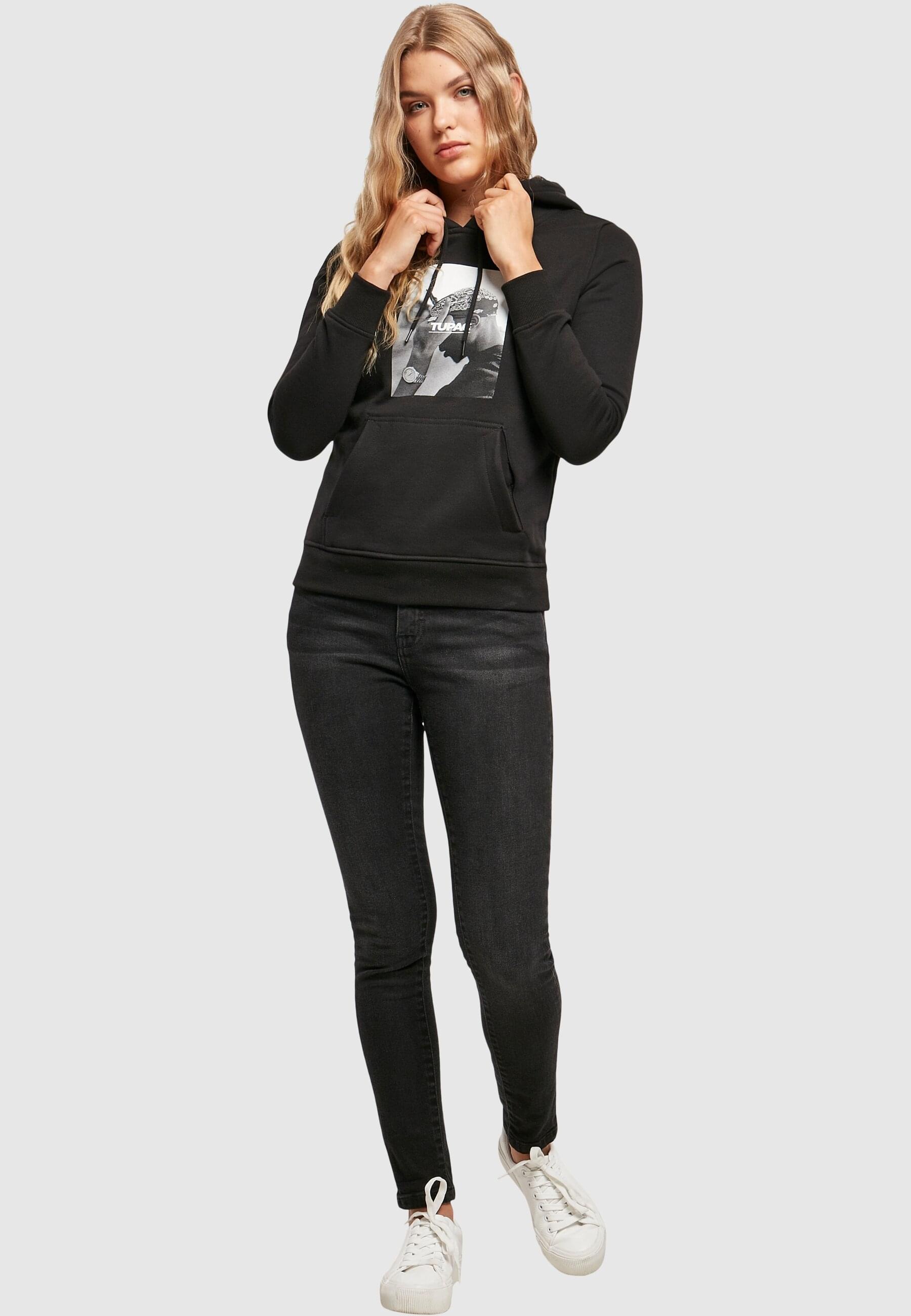 MisterTee Rundhalspullover »MisterTee Damen Ladies 2Pac F*ck the World Hoody«, (1 tlg.)