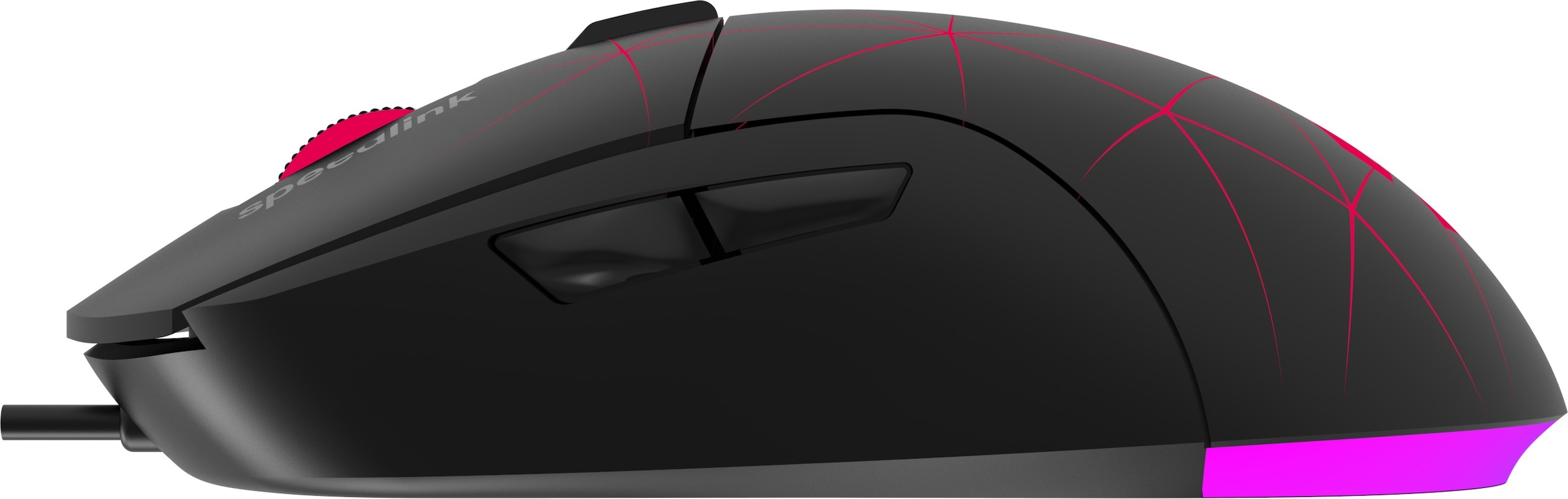 Speedlink Gaming-Maus »CORAX konfigurierbare RGB Beleuchtung, 5 programmierbare Tasten«, DPI-Schalter bis 3.200 dpi, kabelgebunden, stoffummanteltes Kabel
