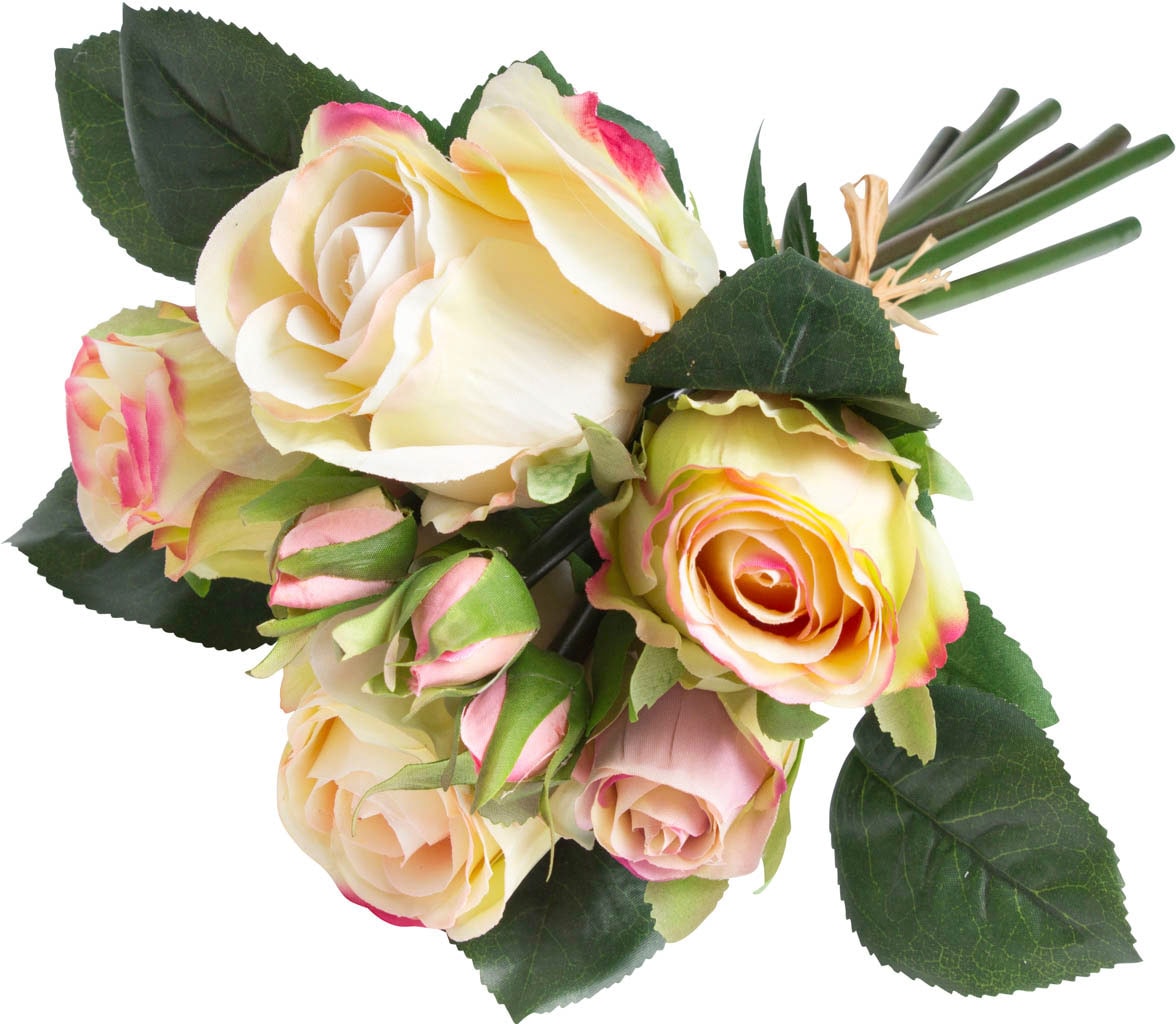 Botanic-Haus Kunstblume »Rosenstrauß mit 5 Rosen und 3 Knospen«