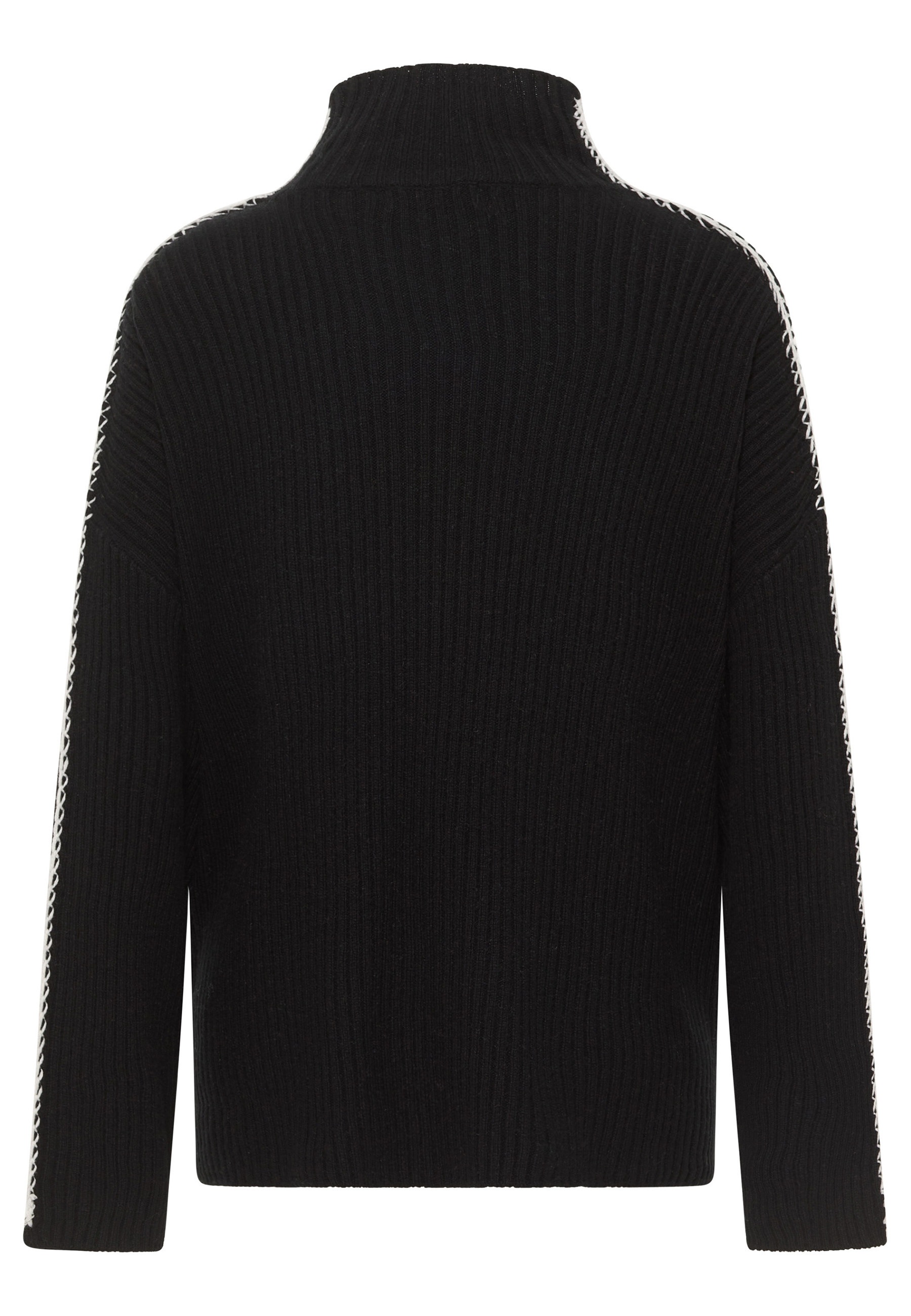 Frieda & Freddies Strickpullover »Pullover«, mit Farb- und Materialkombination