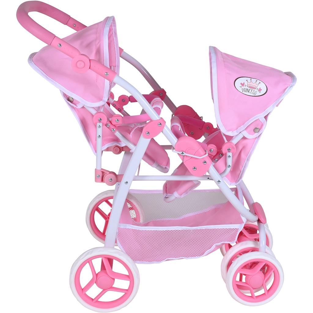 Knorrtoys® Puppen-Zwillingsbuggy »Milo - Princess White Rose«